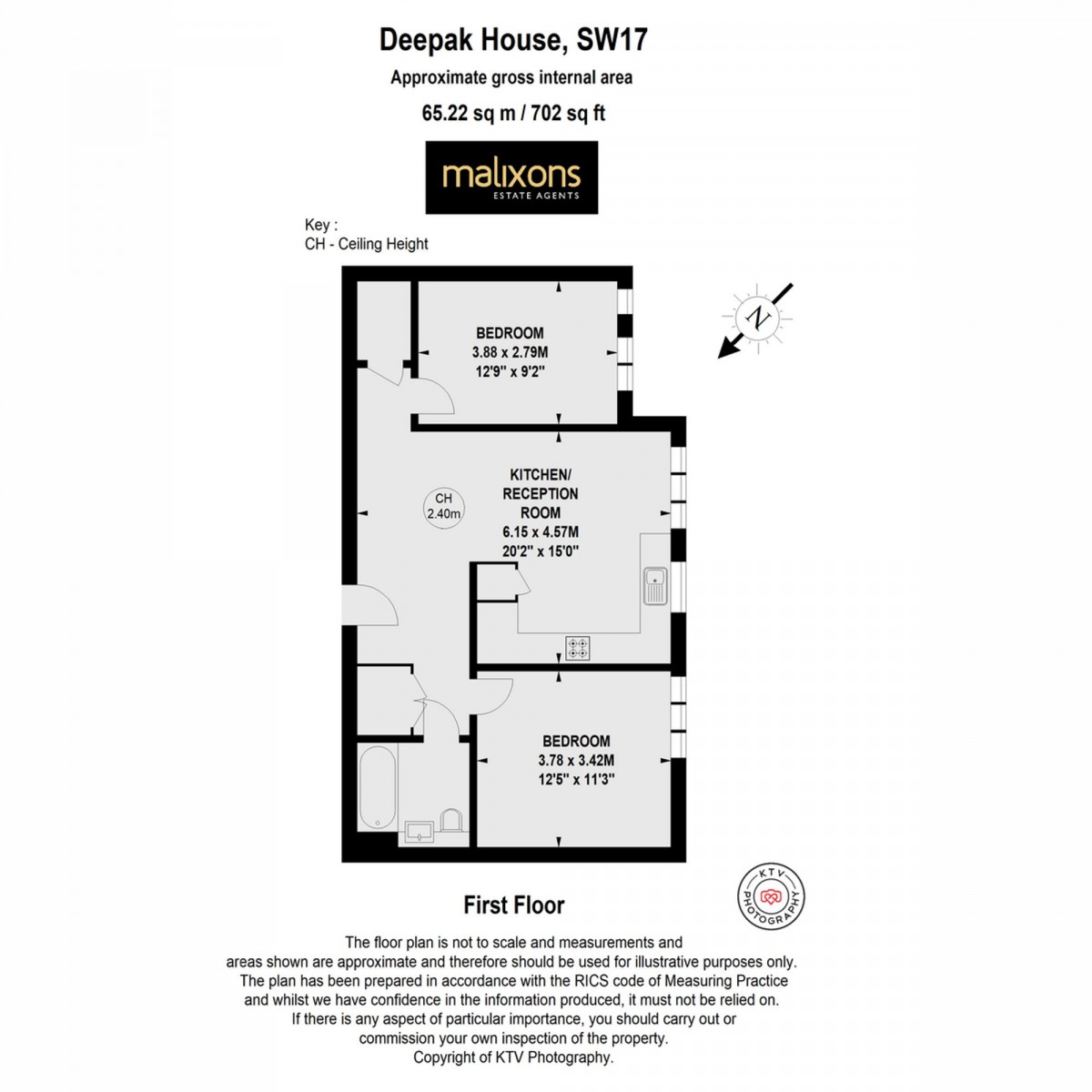 Floorplan for Garratt Lane, Deepak House, SW17
