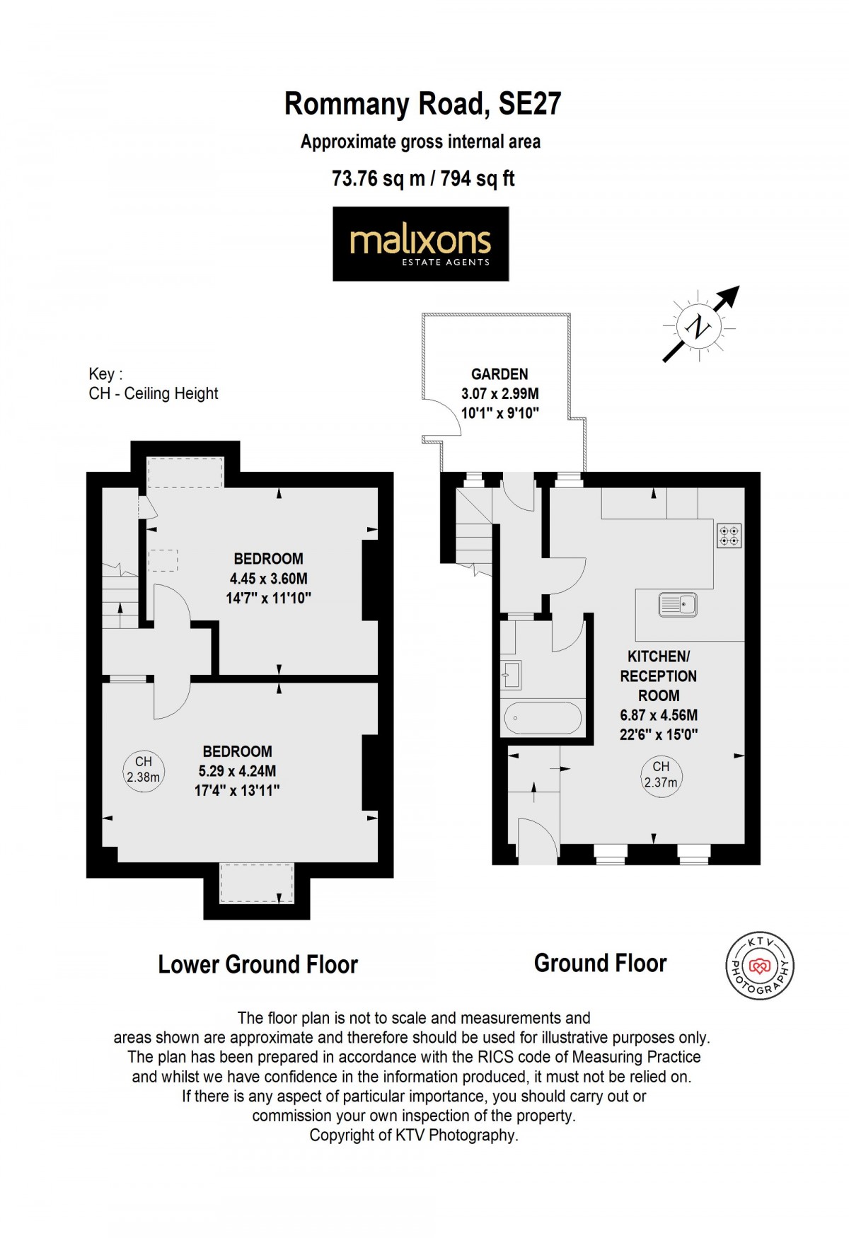 Floorplan for Rommany Road, London, SE27