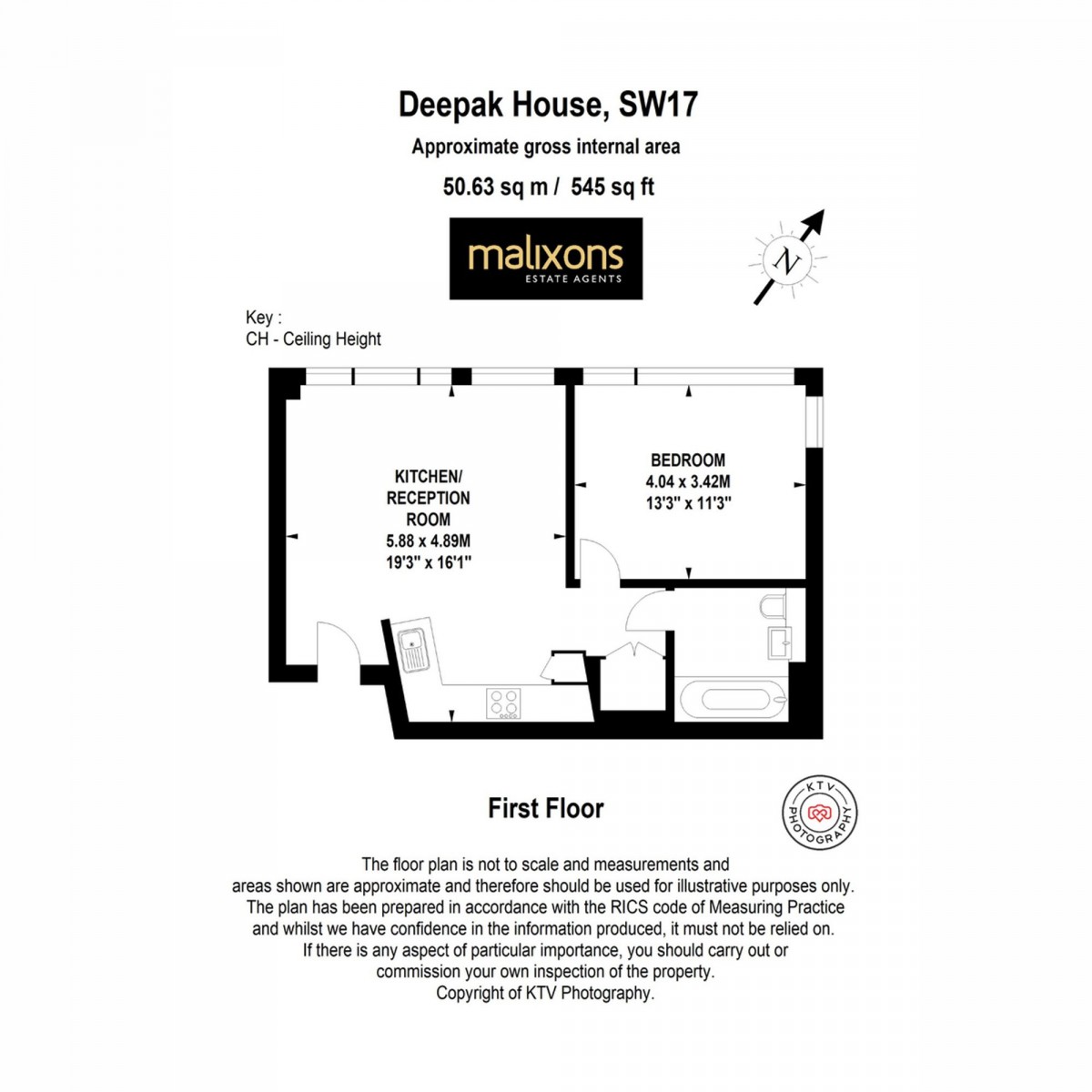 Floorplan for Garratt Lane, Deepak House, SW17