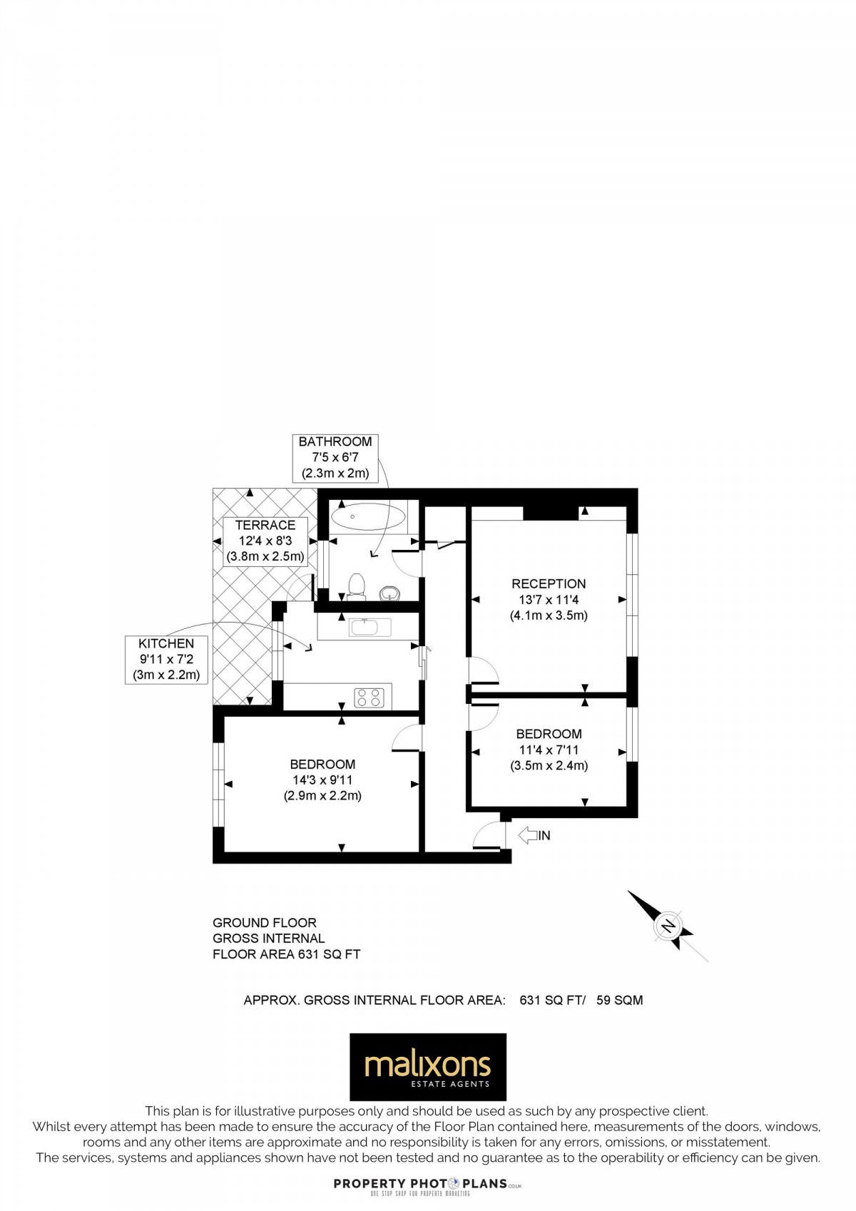 Floorplan for Balham High Road, Moira Court Balham High Road, SW17