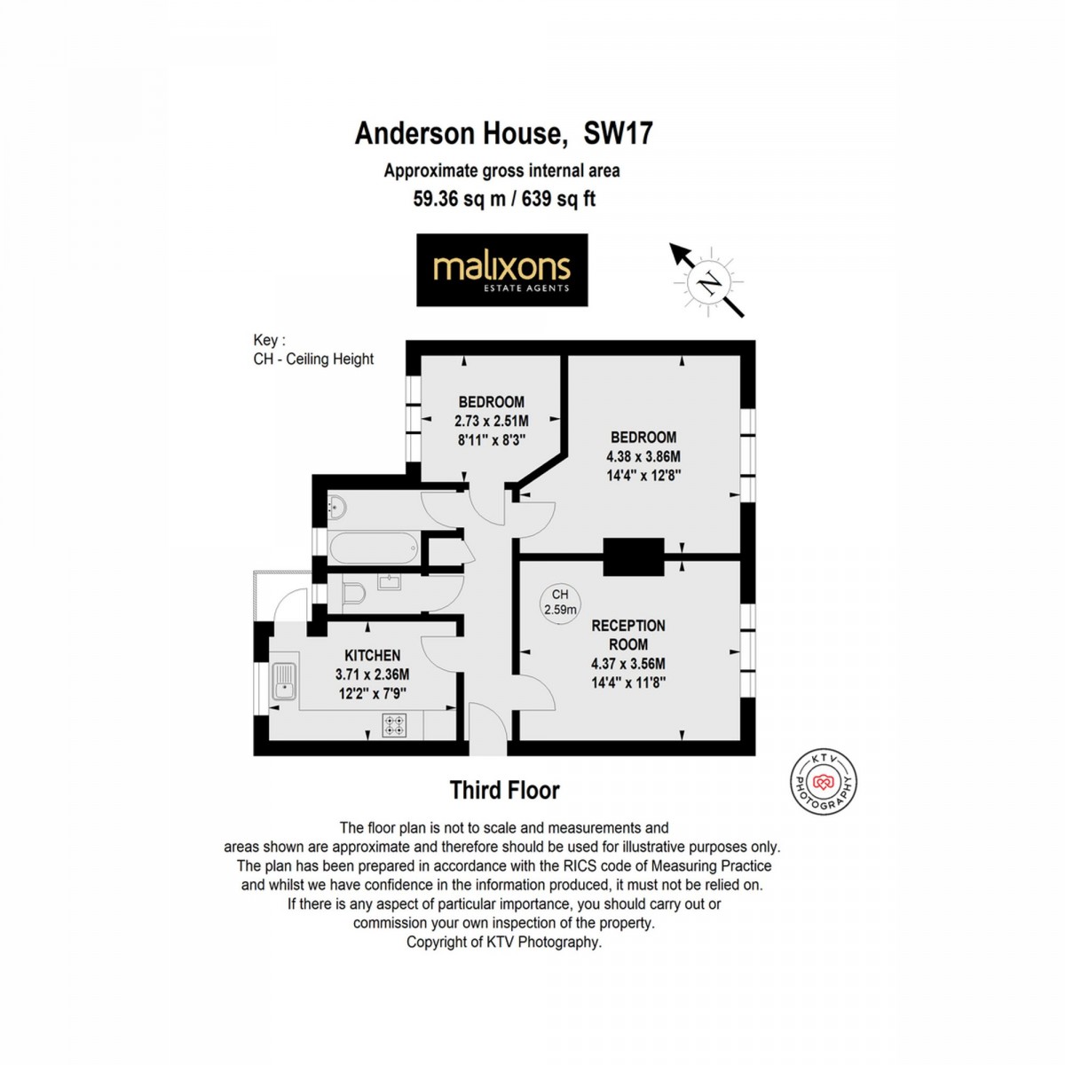 Floorplan for Fountain Road, Anderson House Fountain Road, SW17