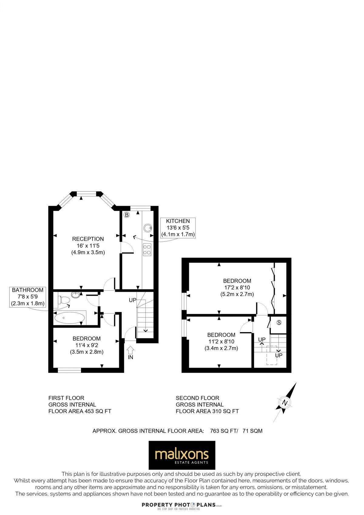 Floorplan for Burgoyne Road, London, SE25