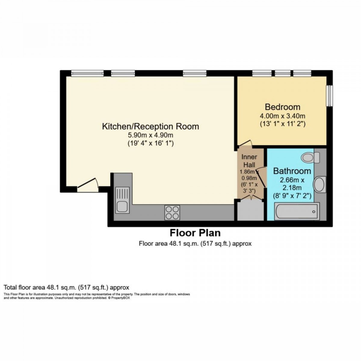 Floorplan for Garratt Lane, Deepak House, SW17