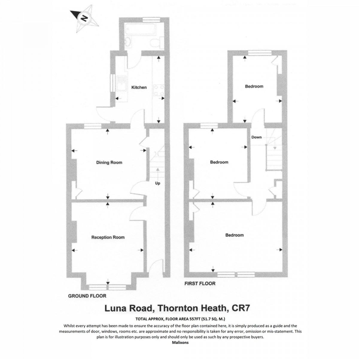 Floorplan for Luna Road, Thornton Heath, CR7