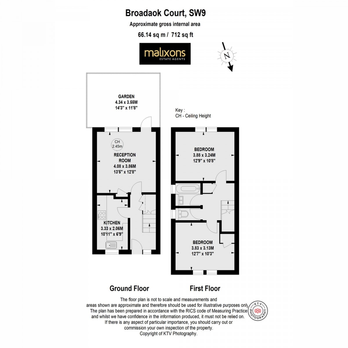 Floorplan for Gresham Road, Broadoak Court Gresham Road, SW9