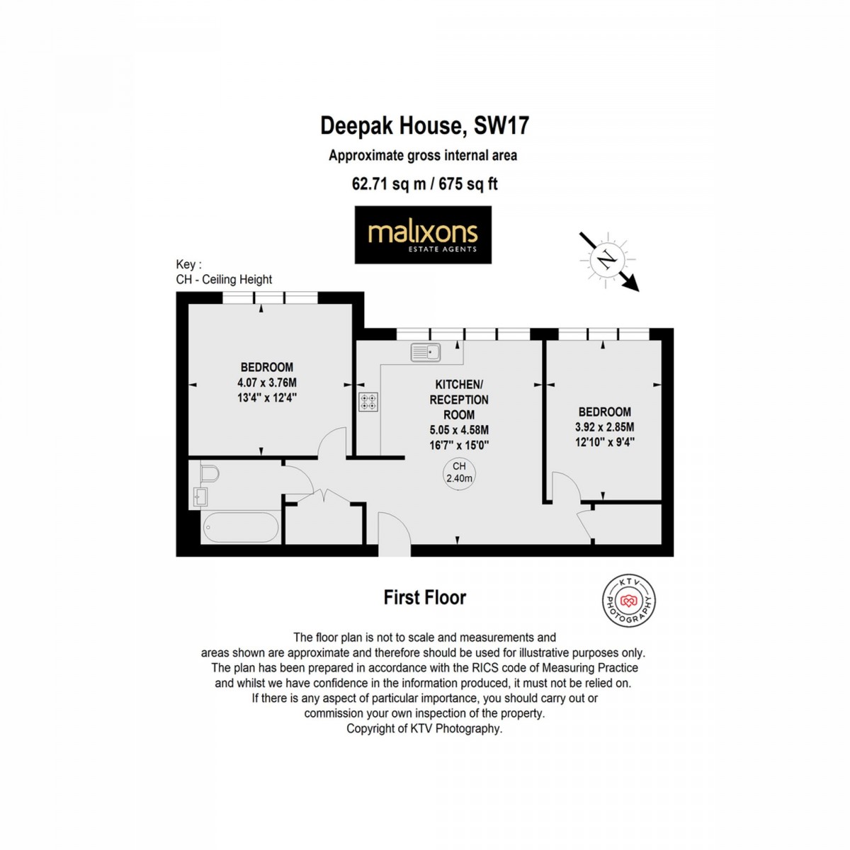 Floorplan for Garratt Lane, Deepak House, SW17