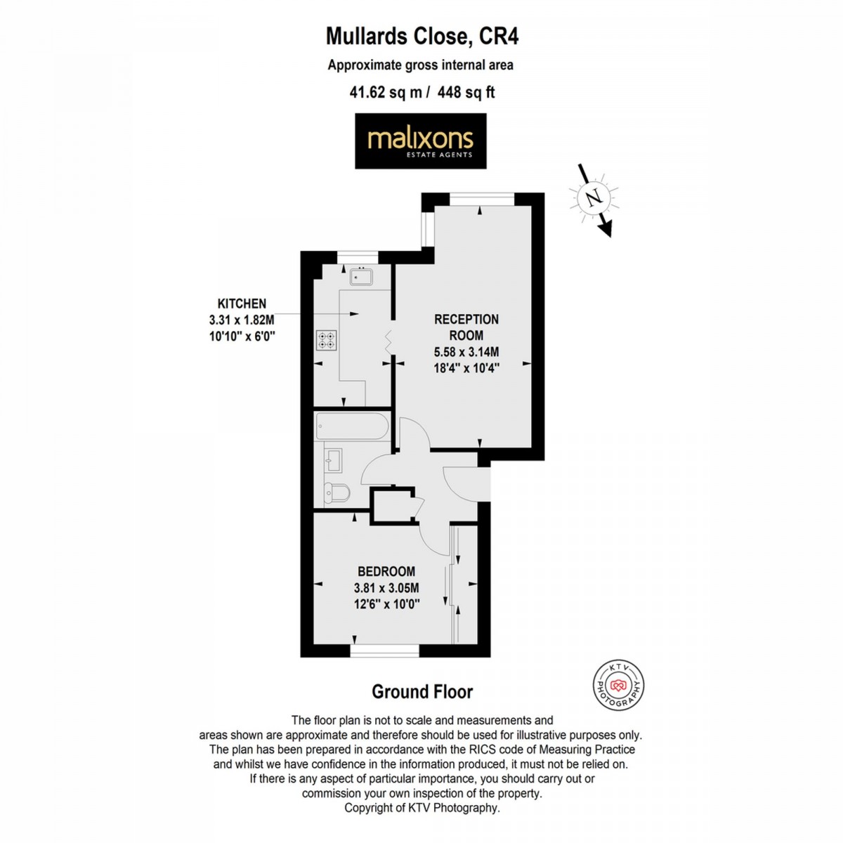 Floorplan for Mullards Close, Mitcham, CR4