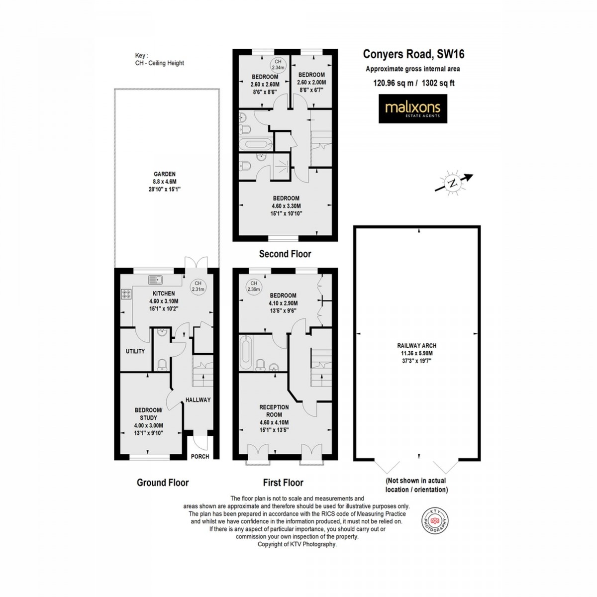 Floorplan for Conyers Road, London, SW16