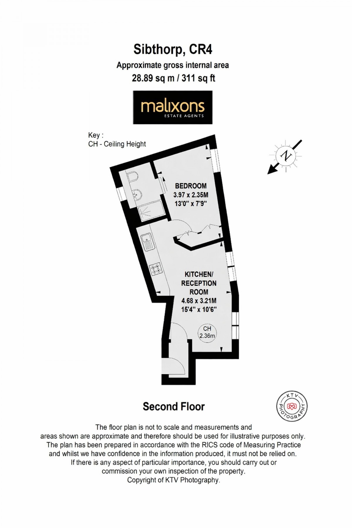 Floorplan for Sibthorp Road, Mitcham, CR4