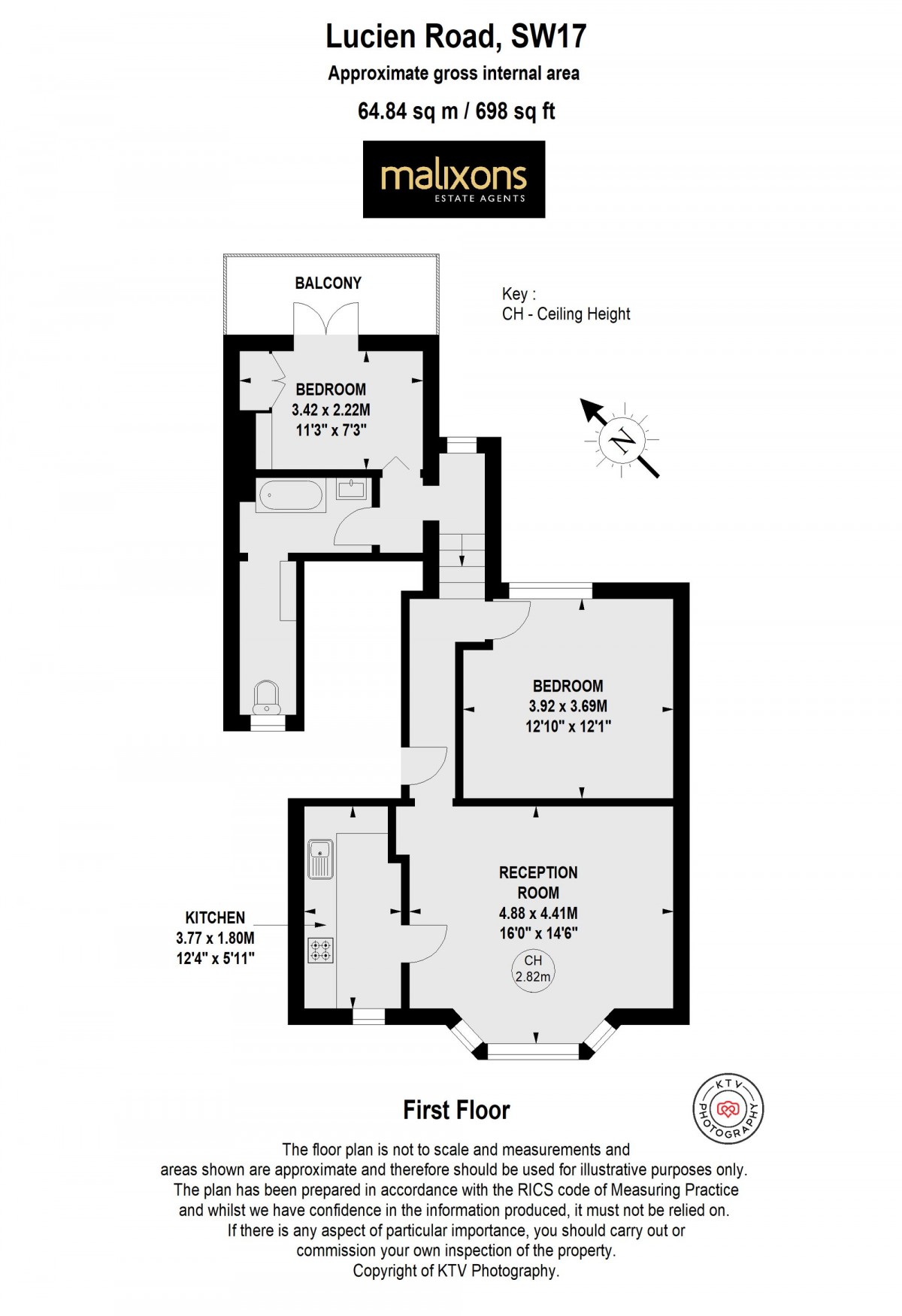 Floorplan for Lucien Road, London, SW17