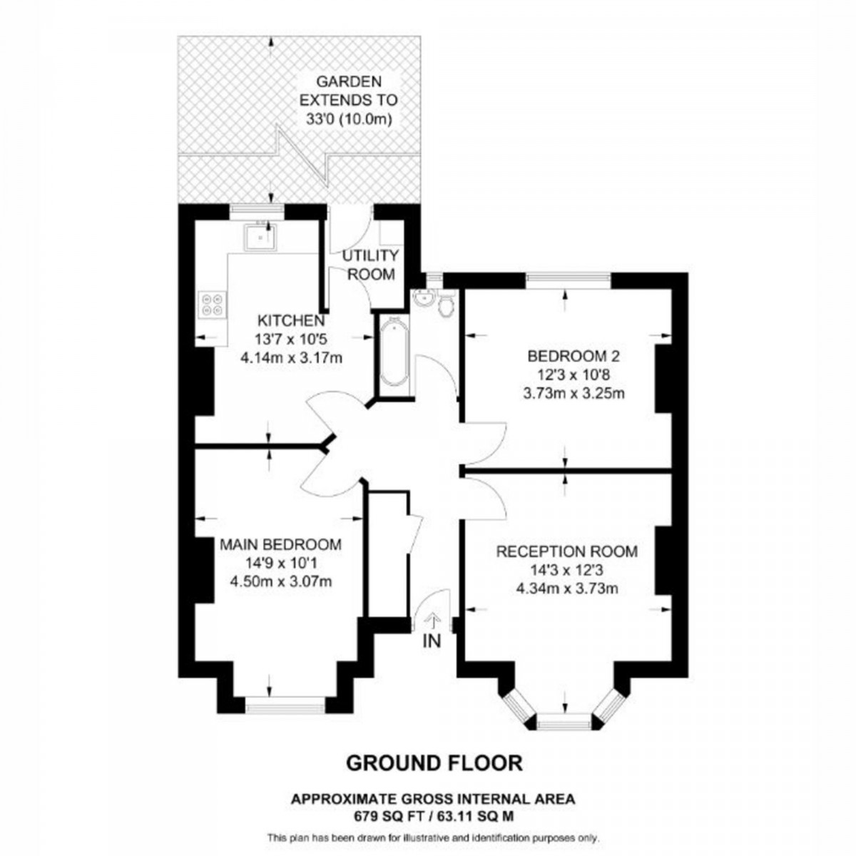 Floorplan for Ellison Road, London, SW16