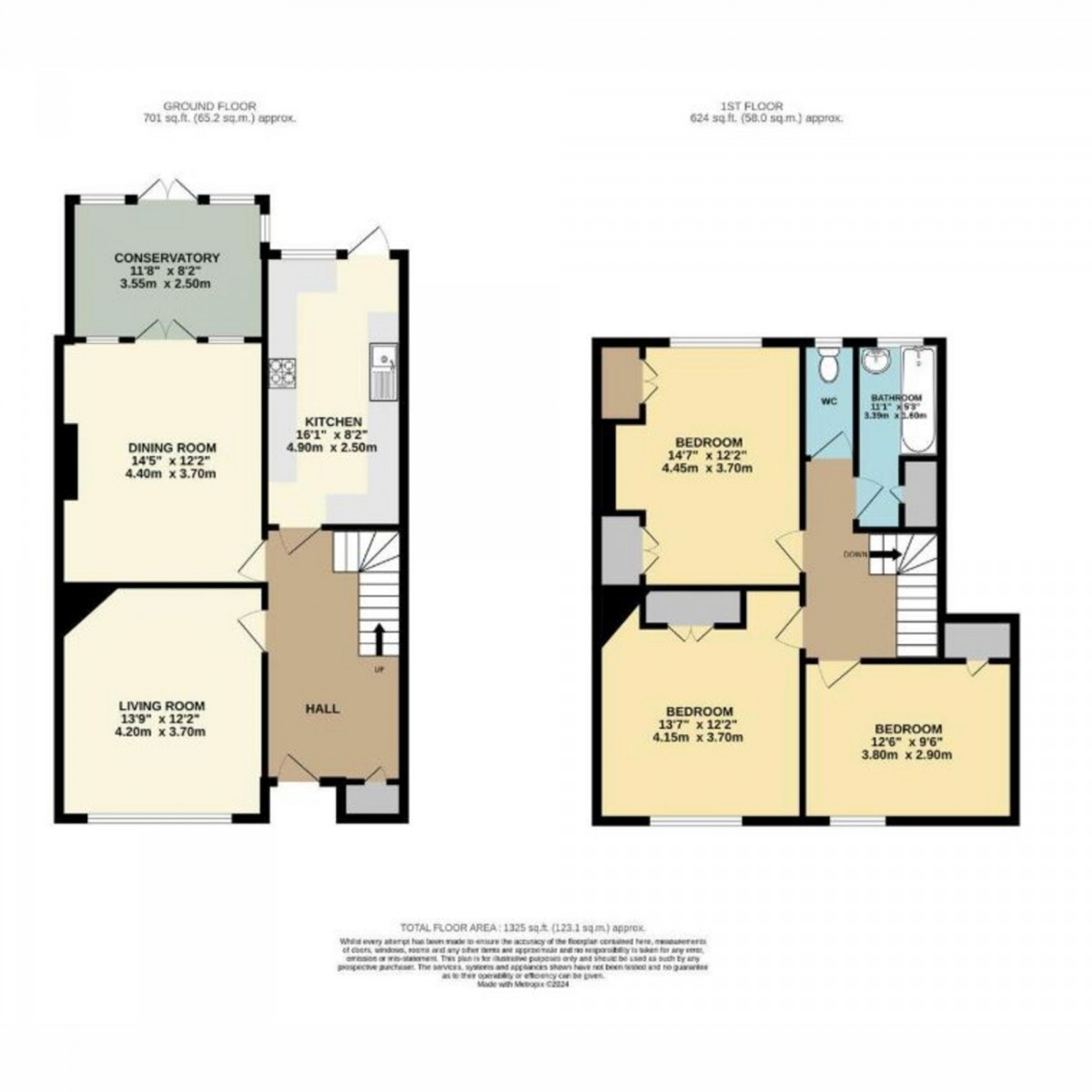 Floorplan for Tennison Road, London, SE25