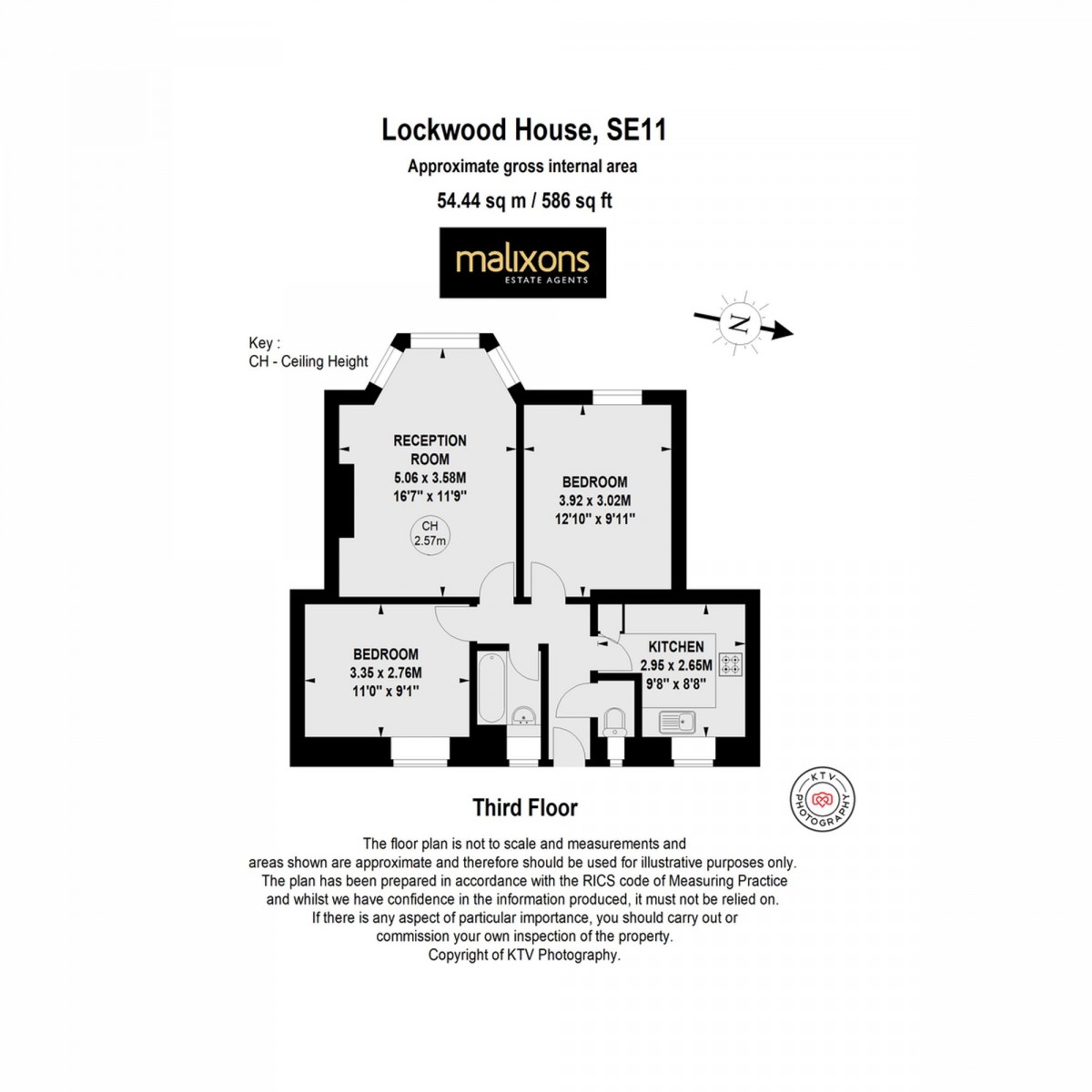 Floorplan for Kennington Oval, Lockwood House Kennington Oval, SE11