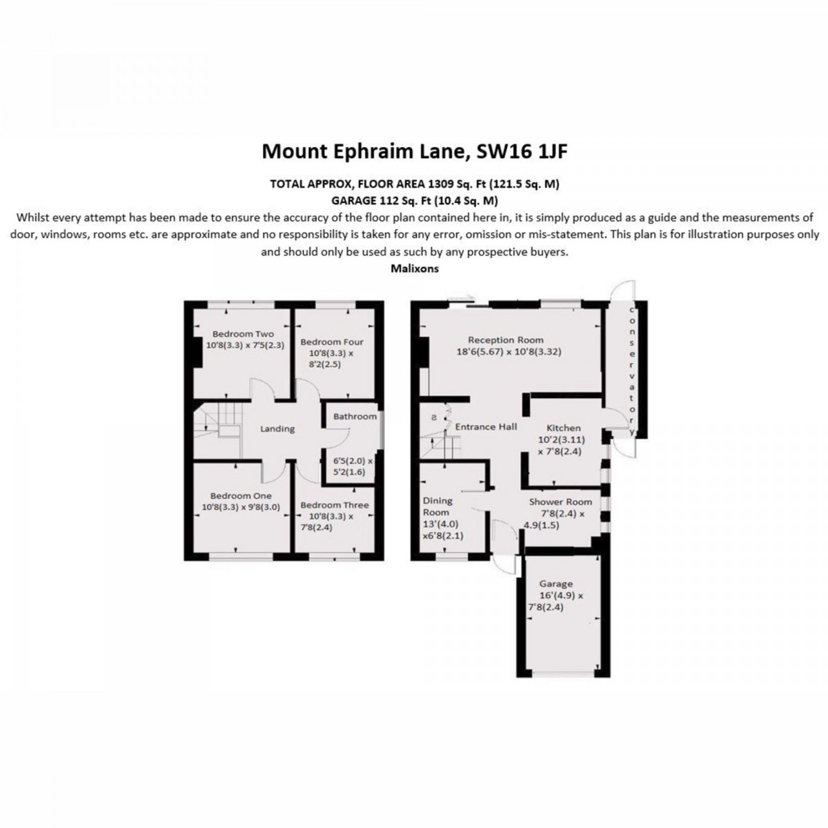 Floorplan for Mount Ephraim Lane, London, SW16