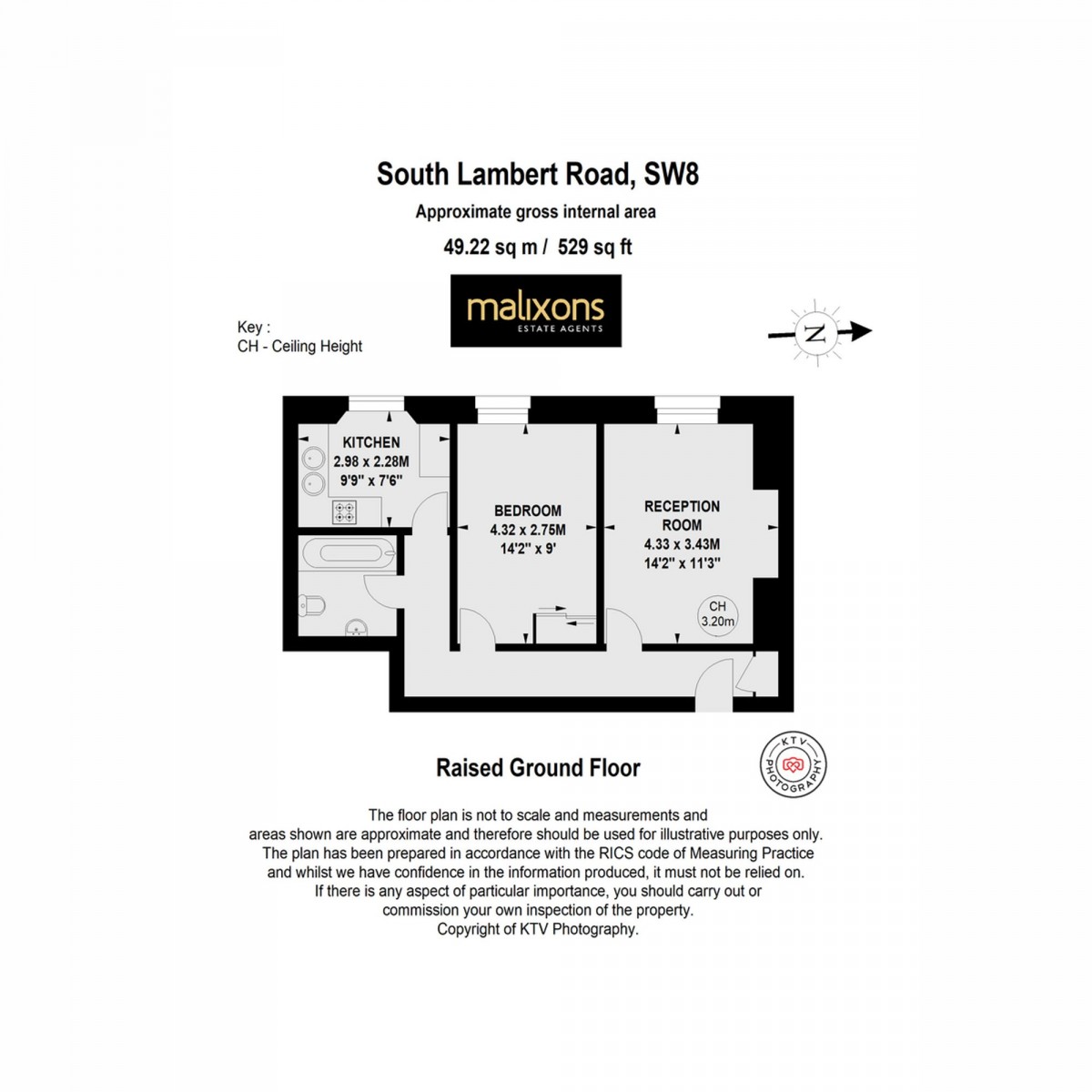 Floorplan for South Lambeth Road, Wingfield House, SW8