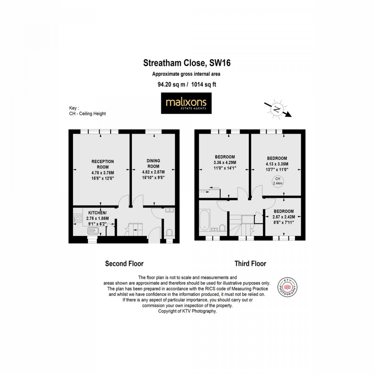 Floorplan for Leigham Court Road, London, SW16