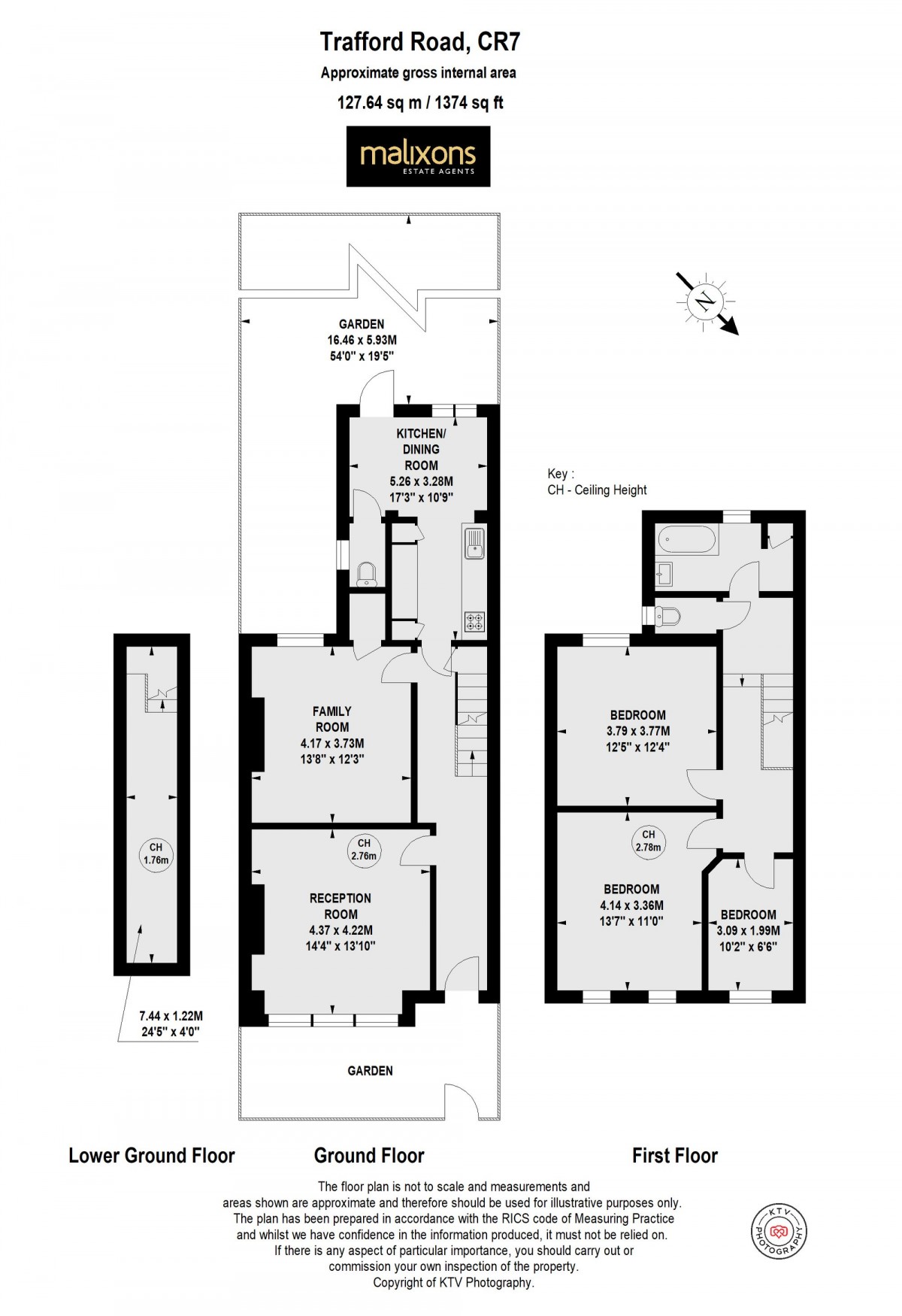 Floorplan for Trafford Road, Thornton Heath, CR7