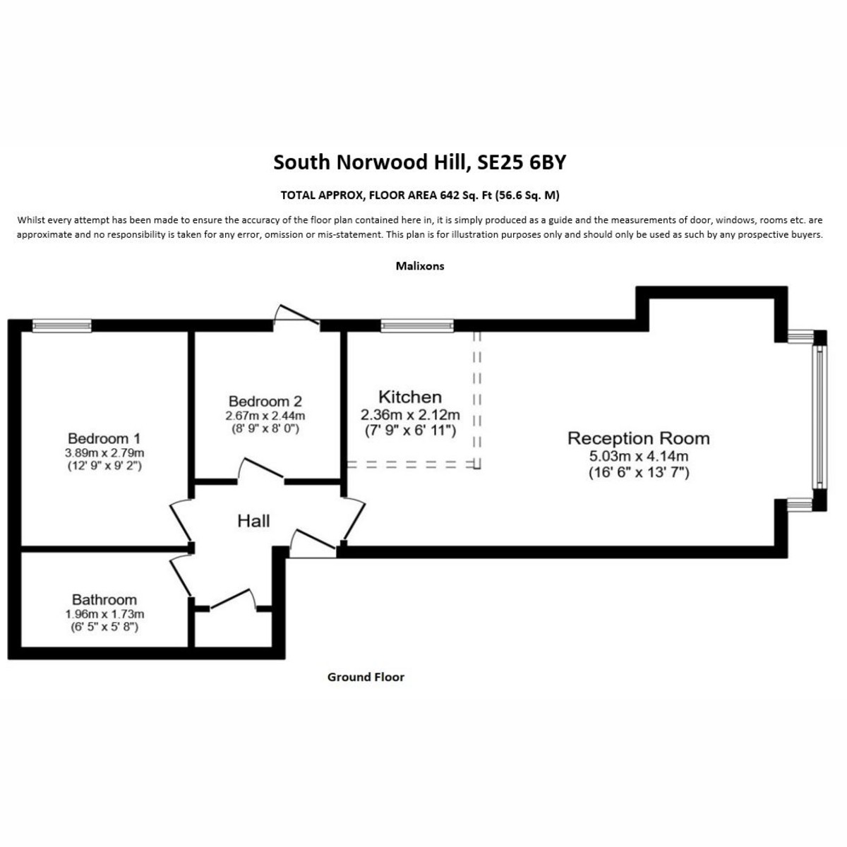 Floorplan for South Norwood Hill, London, SE25