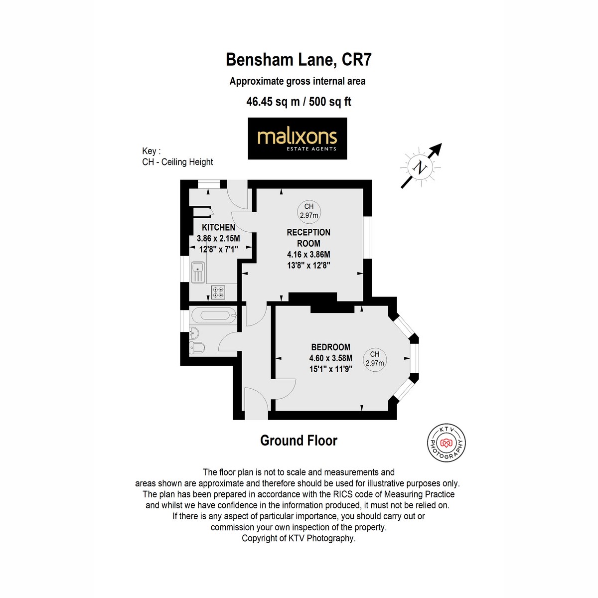 Floorplan for Bensham Lane, Croydon, CR7