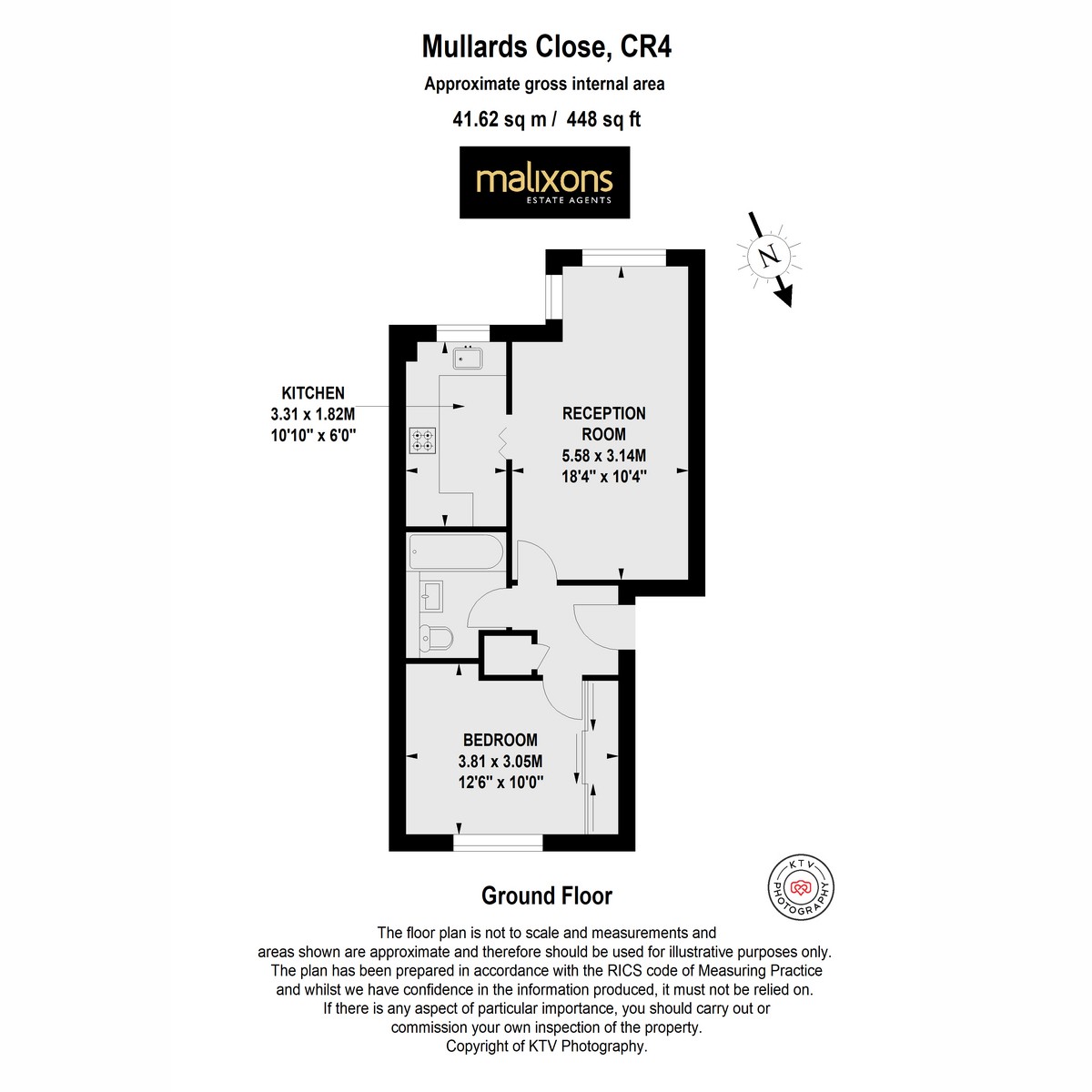 Floorplan for Mullards Close, London, CR4