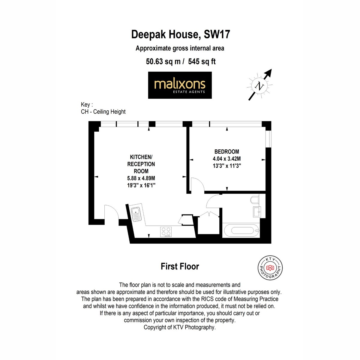 Floorplan for Deepak House, London, SW17