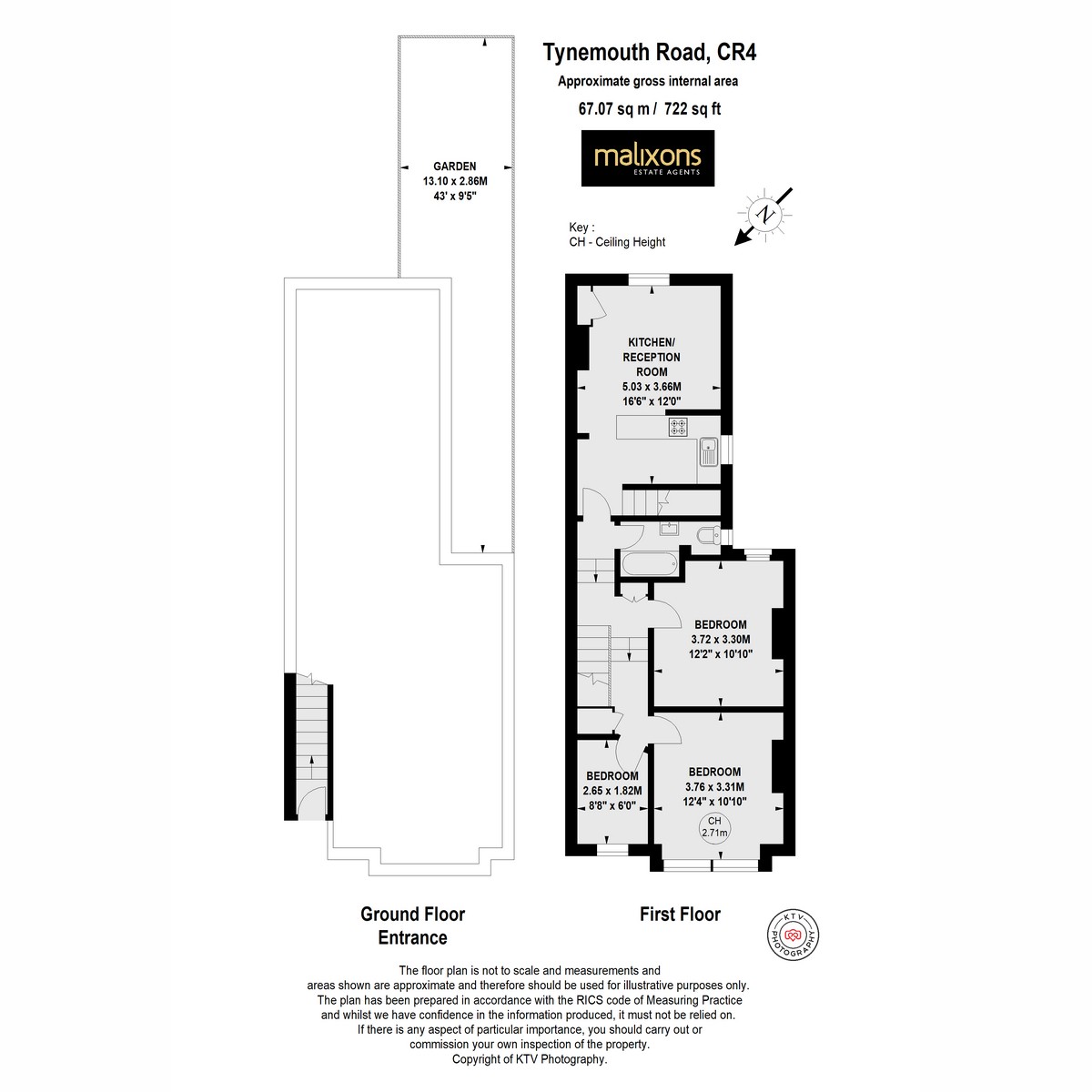 Floorplan for Tynemouth Road, London, CR4