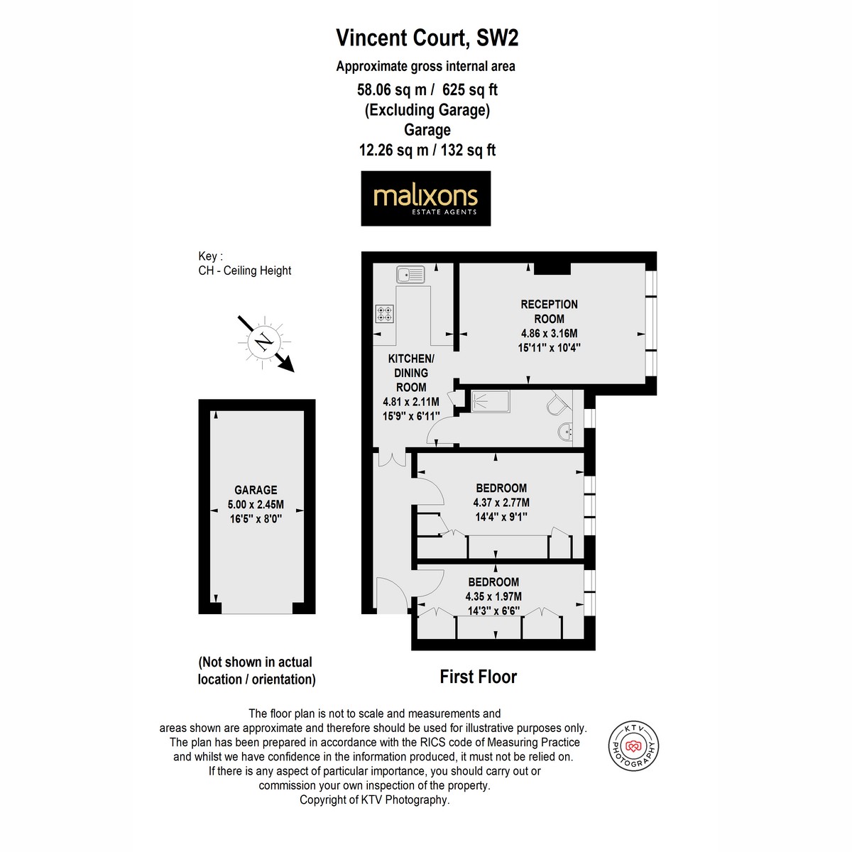 Floorplan for New Park Road, London, SW2