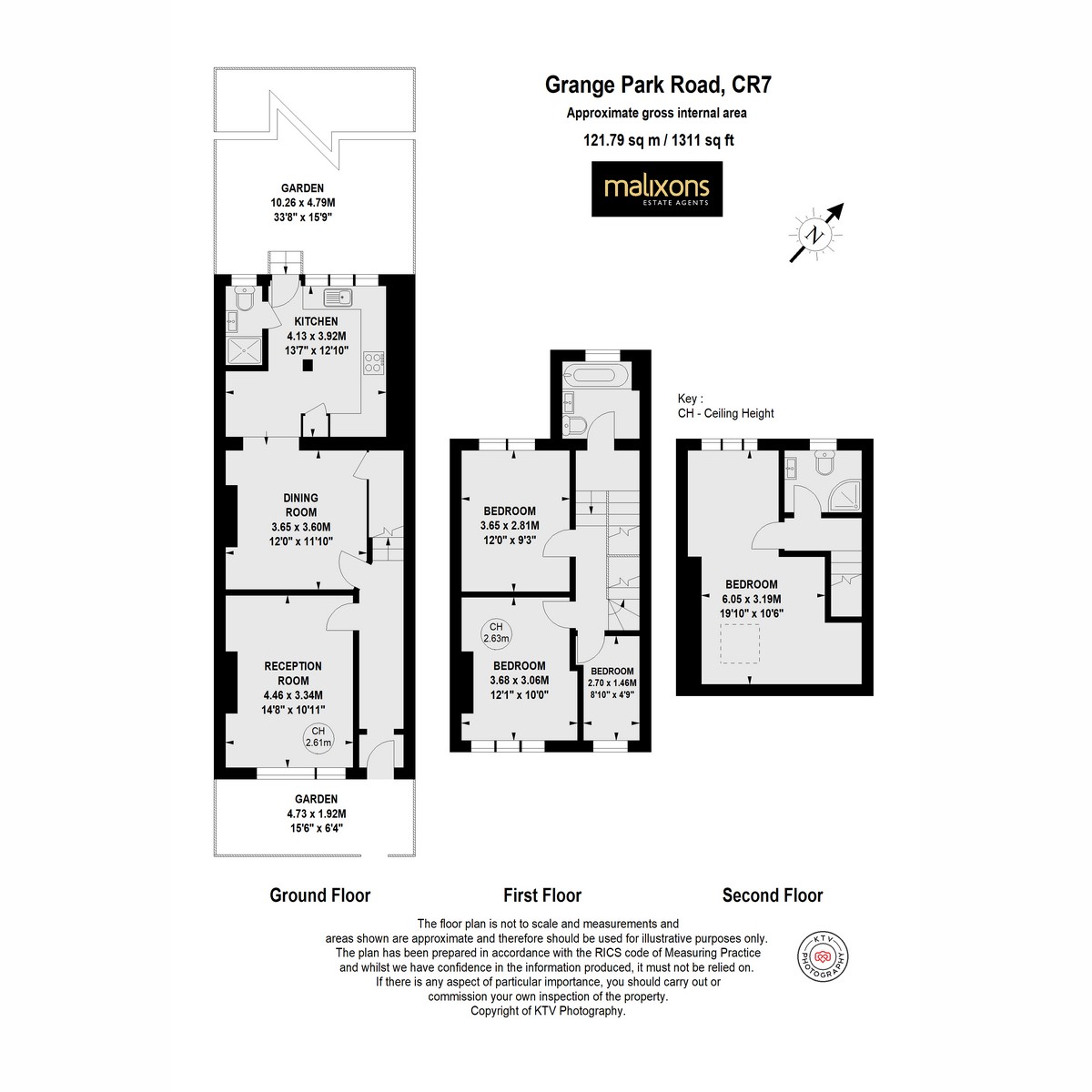 Floorplan for Grange Park Road, Thornton Heath, CR7