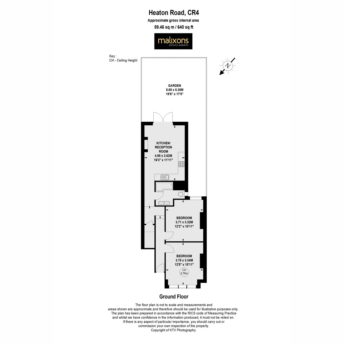 Floorplan for Heaton Road, Mitcham, CR4