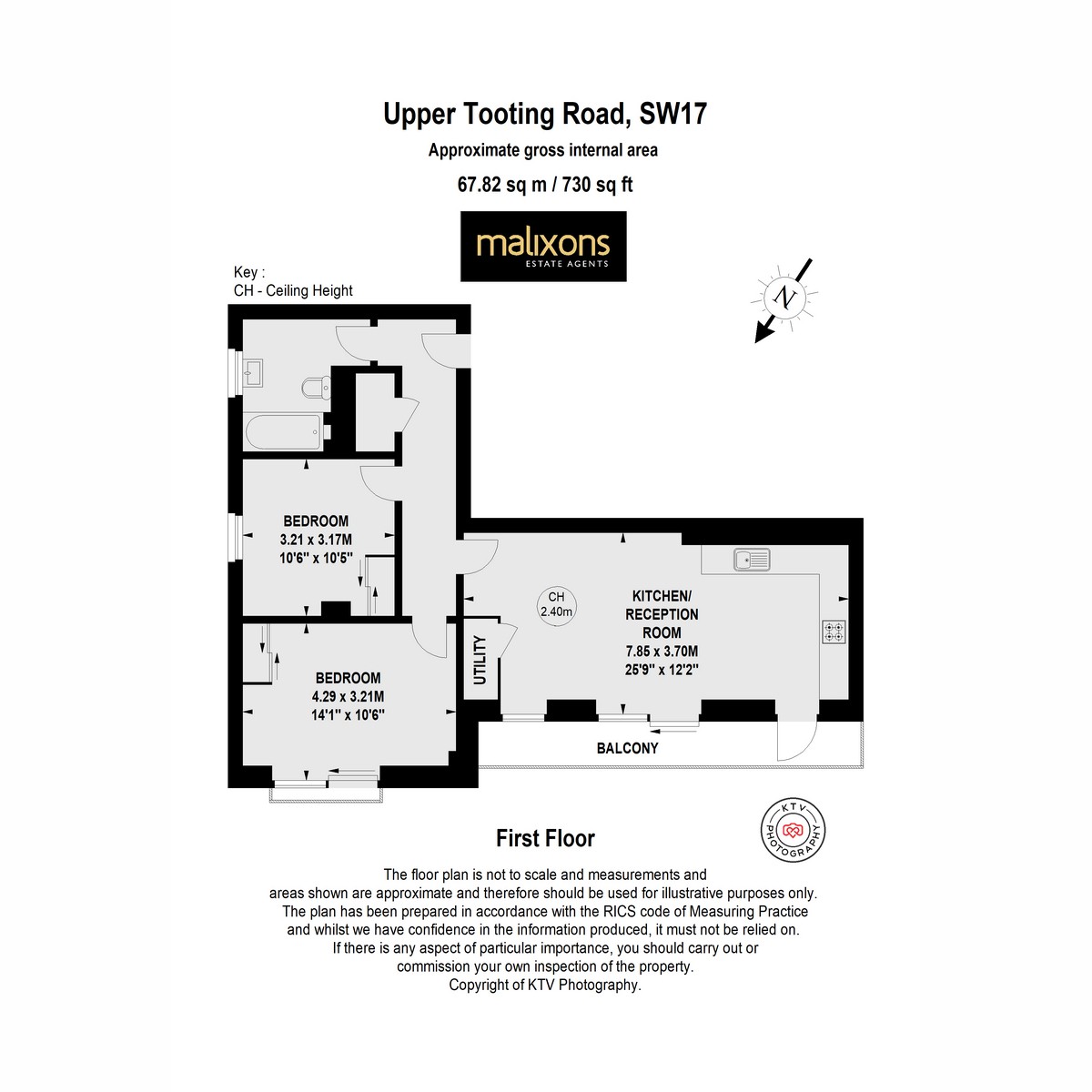 Floorplan for Upper Tooting Road, London, SW17