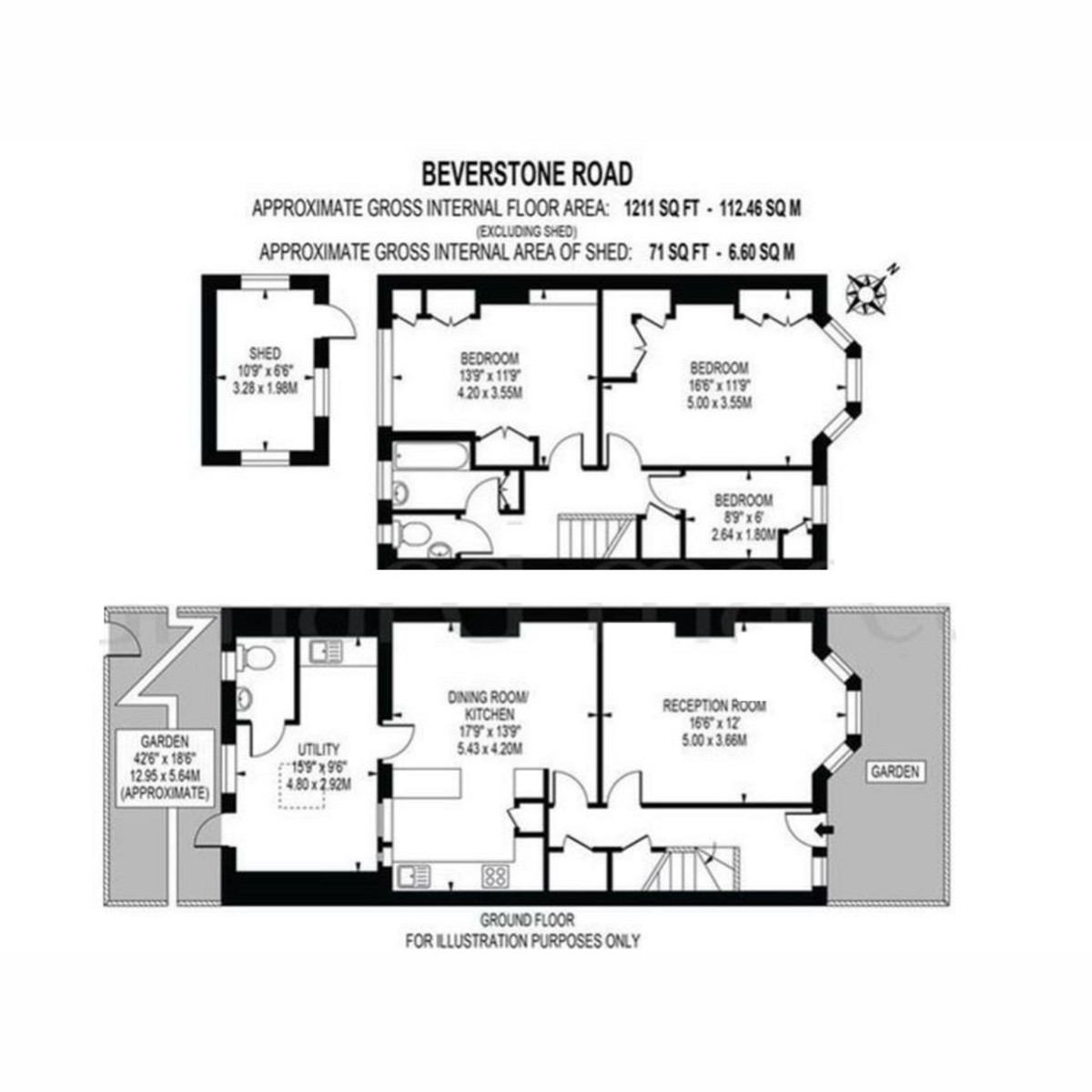 Floorplan for Beverstone Road, Thornton Heath, CR7