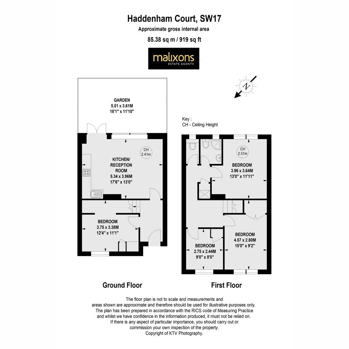 Floorplan for Hazelhurst Road, London, SW17