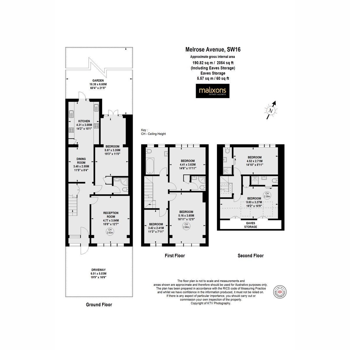 Floorplan for Melrose Avenue, London, SW16