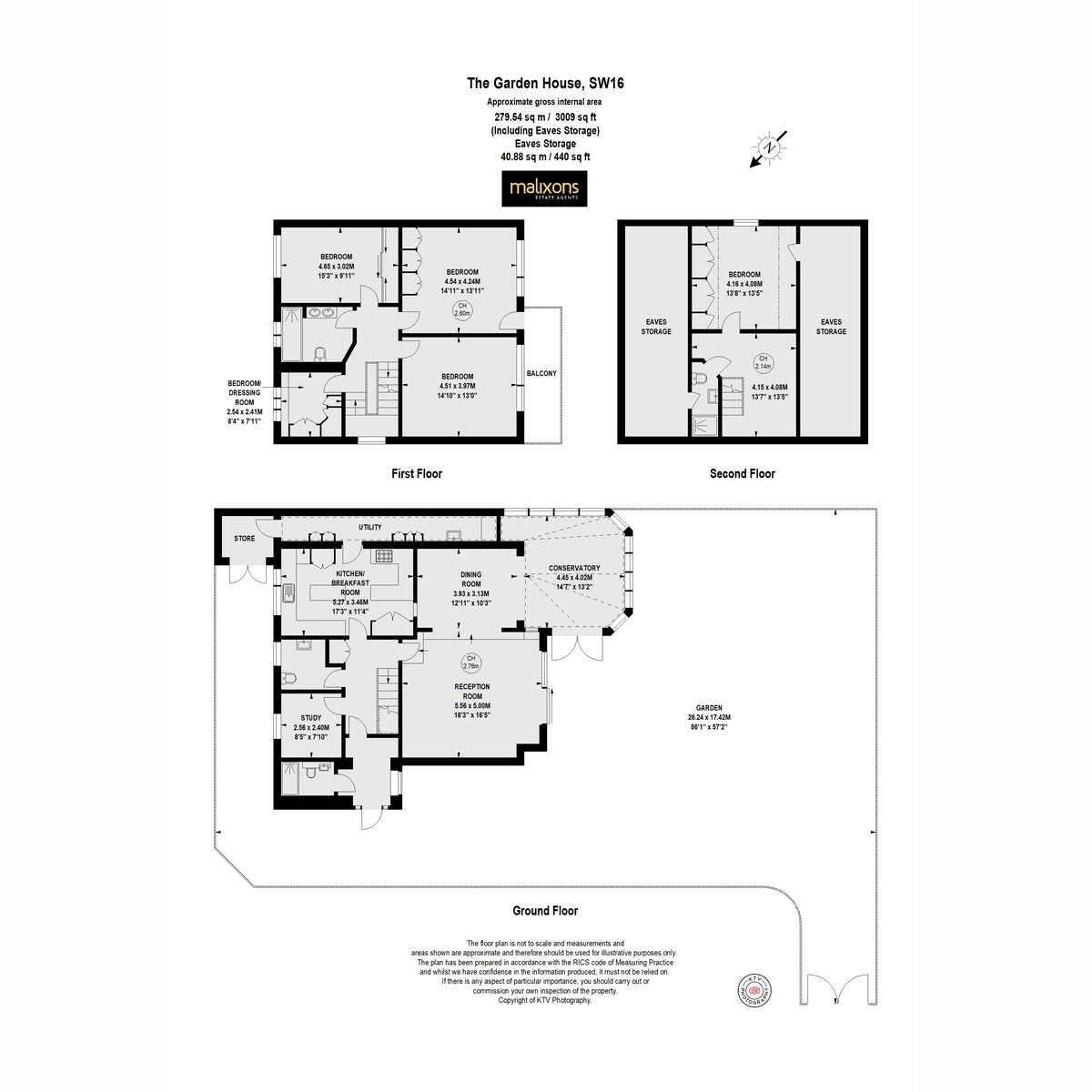 Floorplan for Bishops Park Road, London, SW16