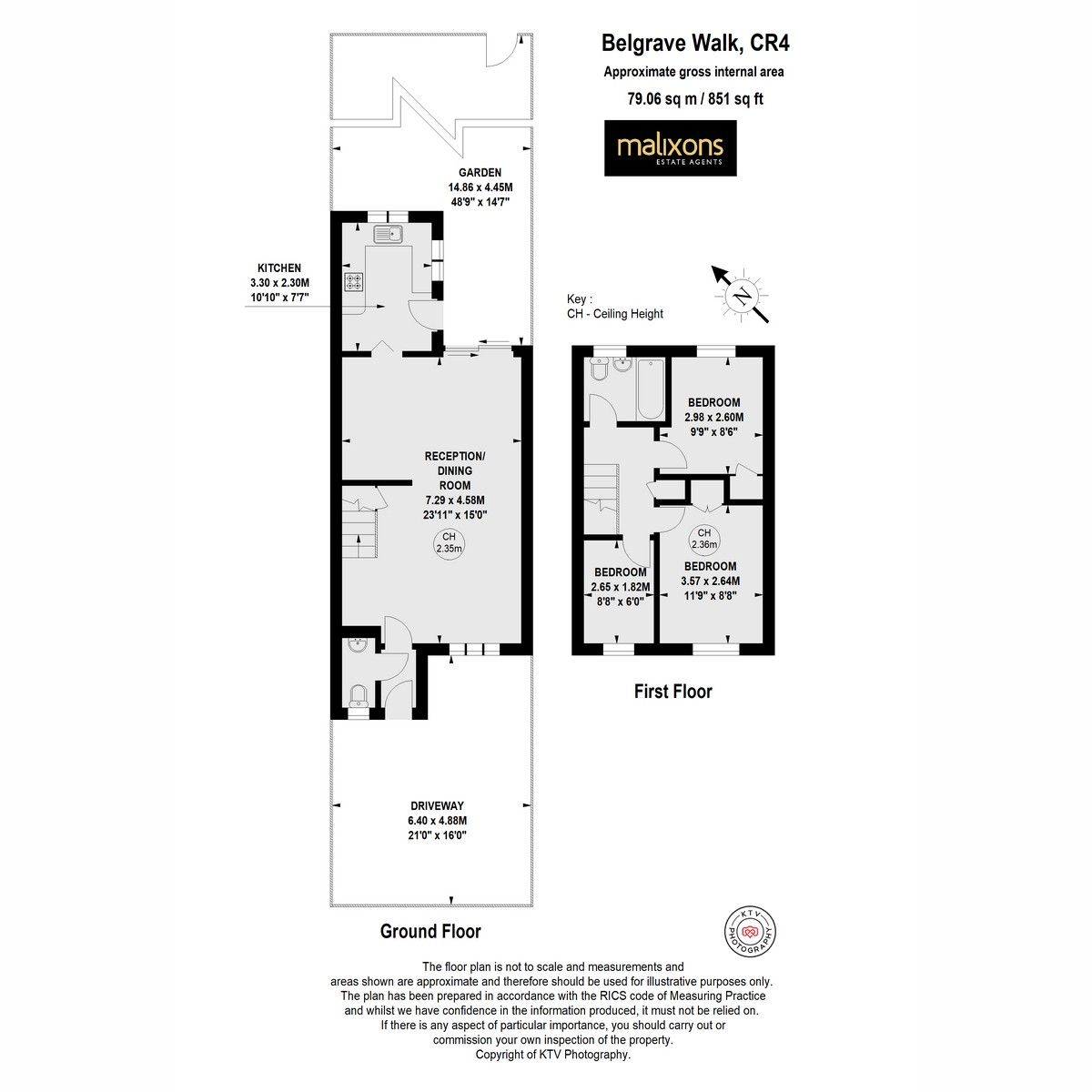 Floorplan for Belgrave Walk, Mitcham, CR4