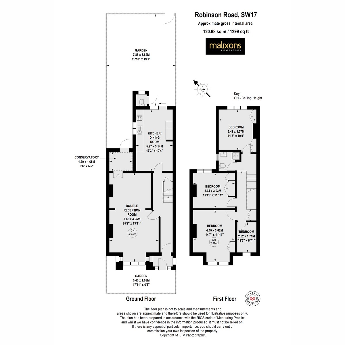 Floorplan for Robinson Road, London, SW17