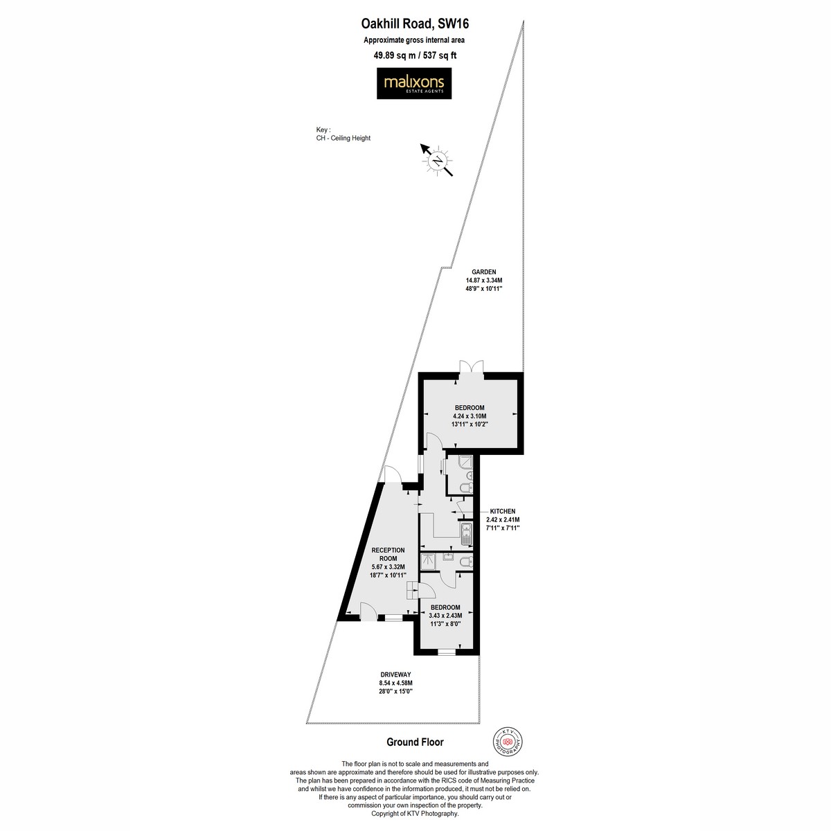 Floorplan for Oakhill Road, London, SW16