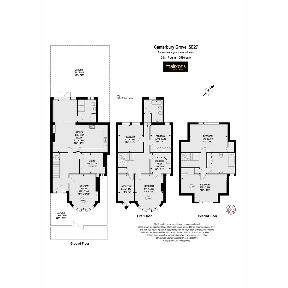 Floorplan for Canterbury Grove, London, SE27