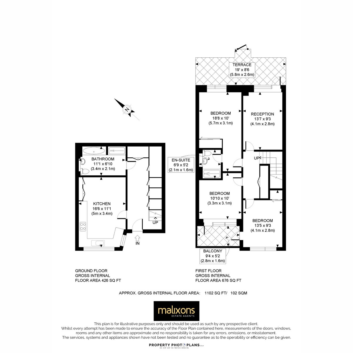 Floorplan for Caithness Road, Mitcham, CR4