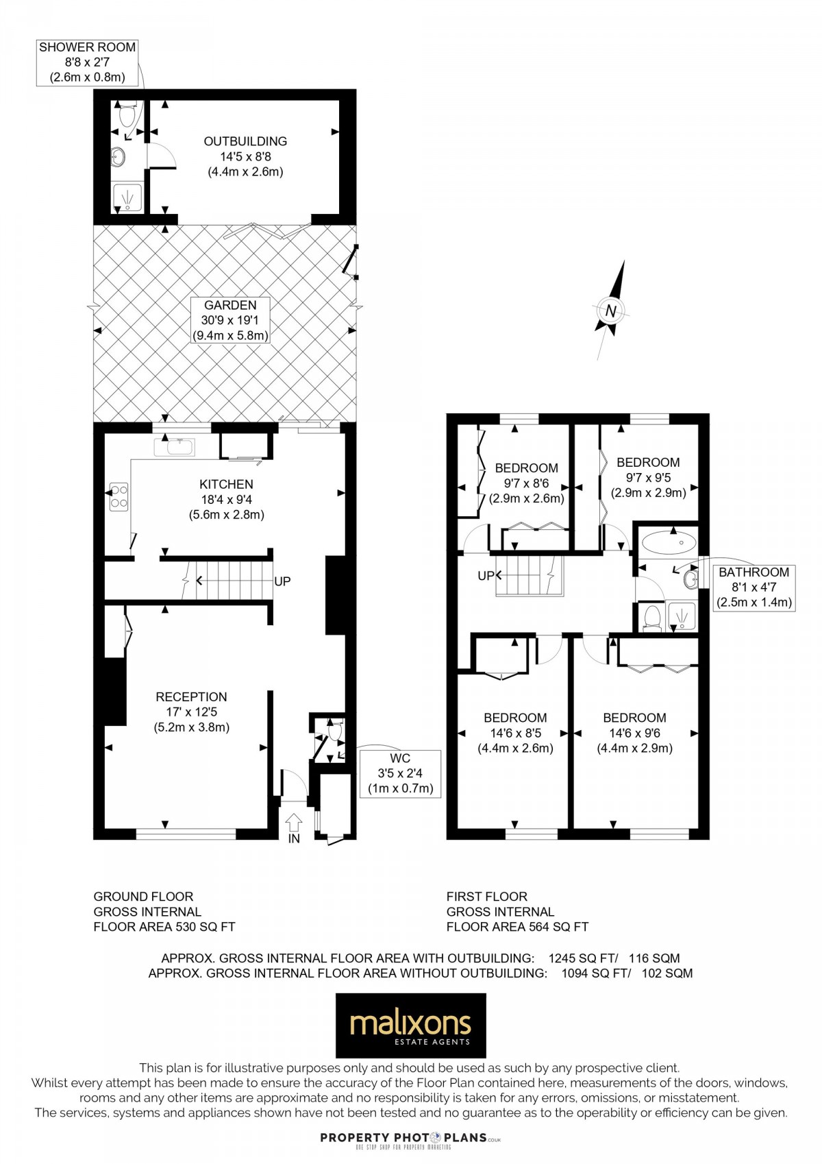 Floorplan for Upper Tulse Hill, London, SW2