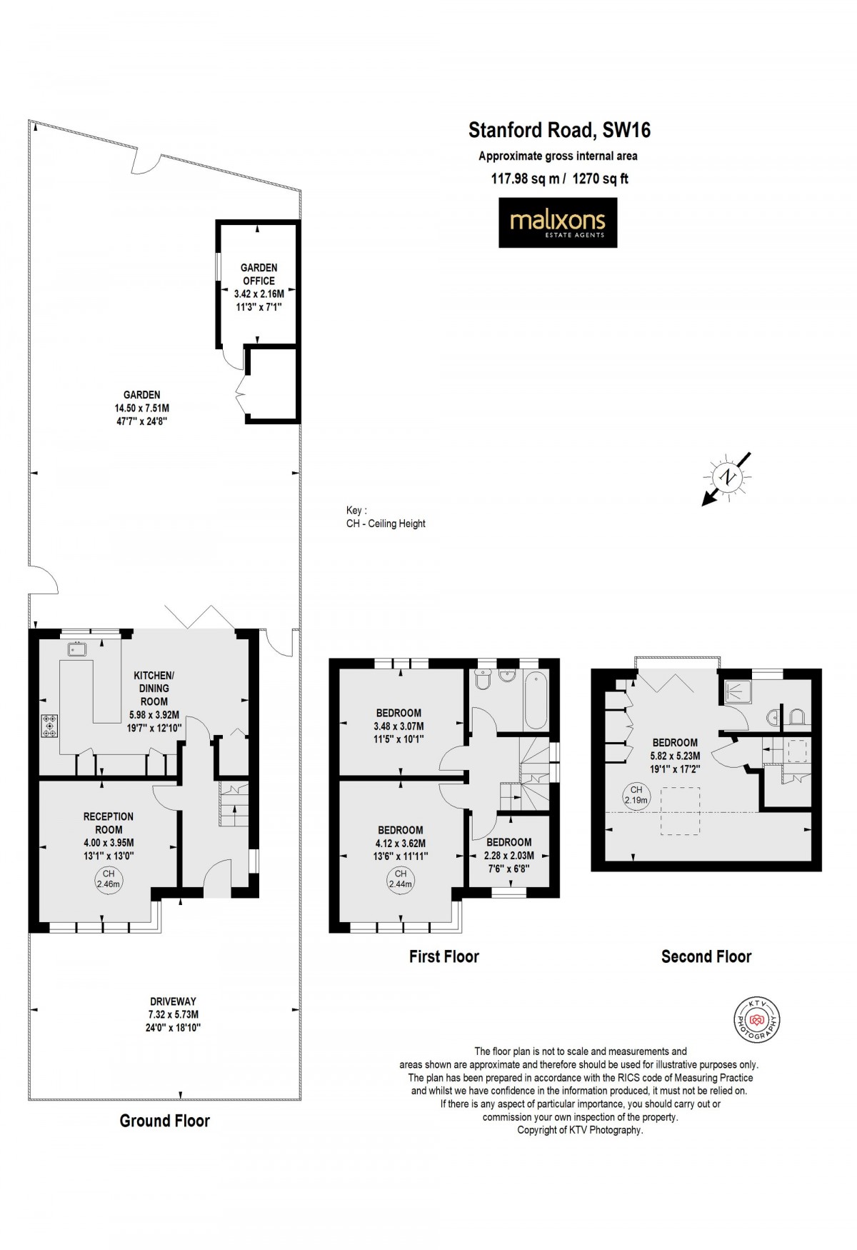 Floorplan for Stanford Road, London, SW16