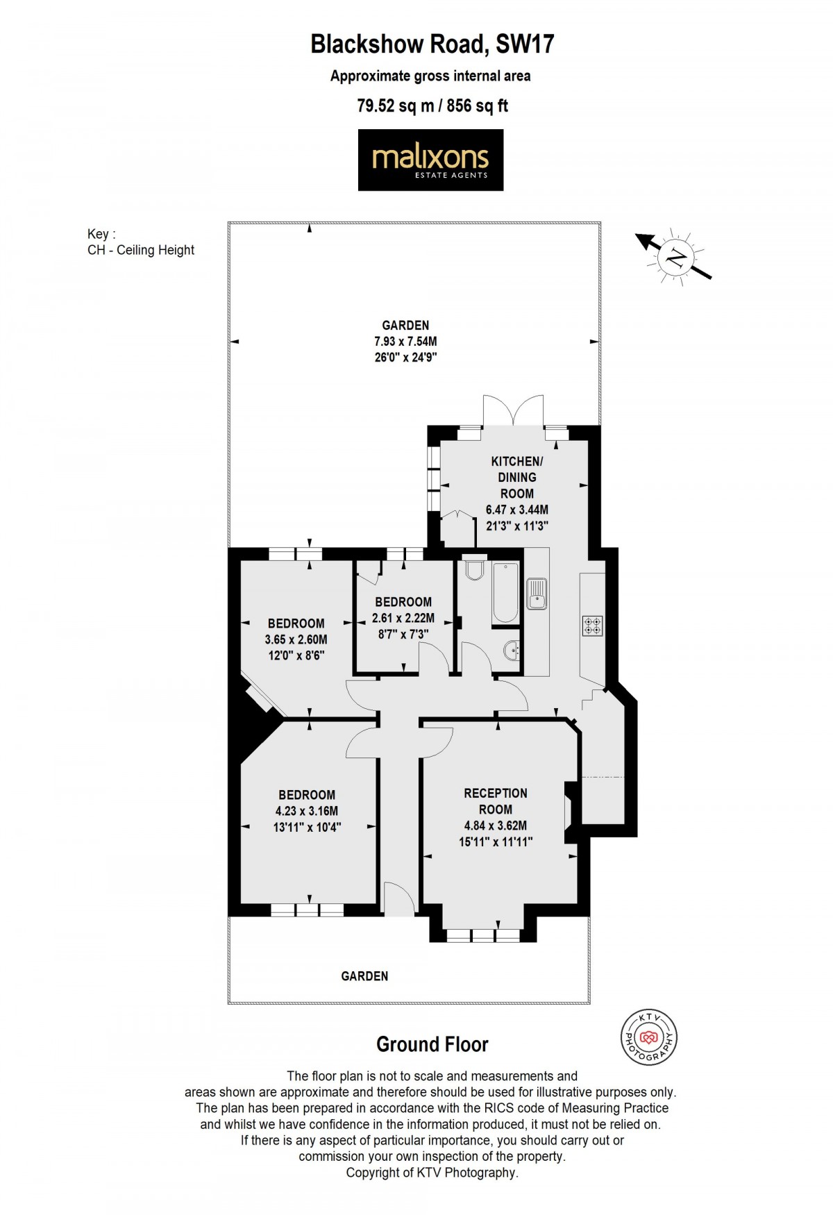 Floorplan for Blackshaw Road, London, SW17