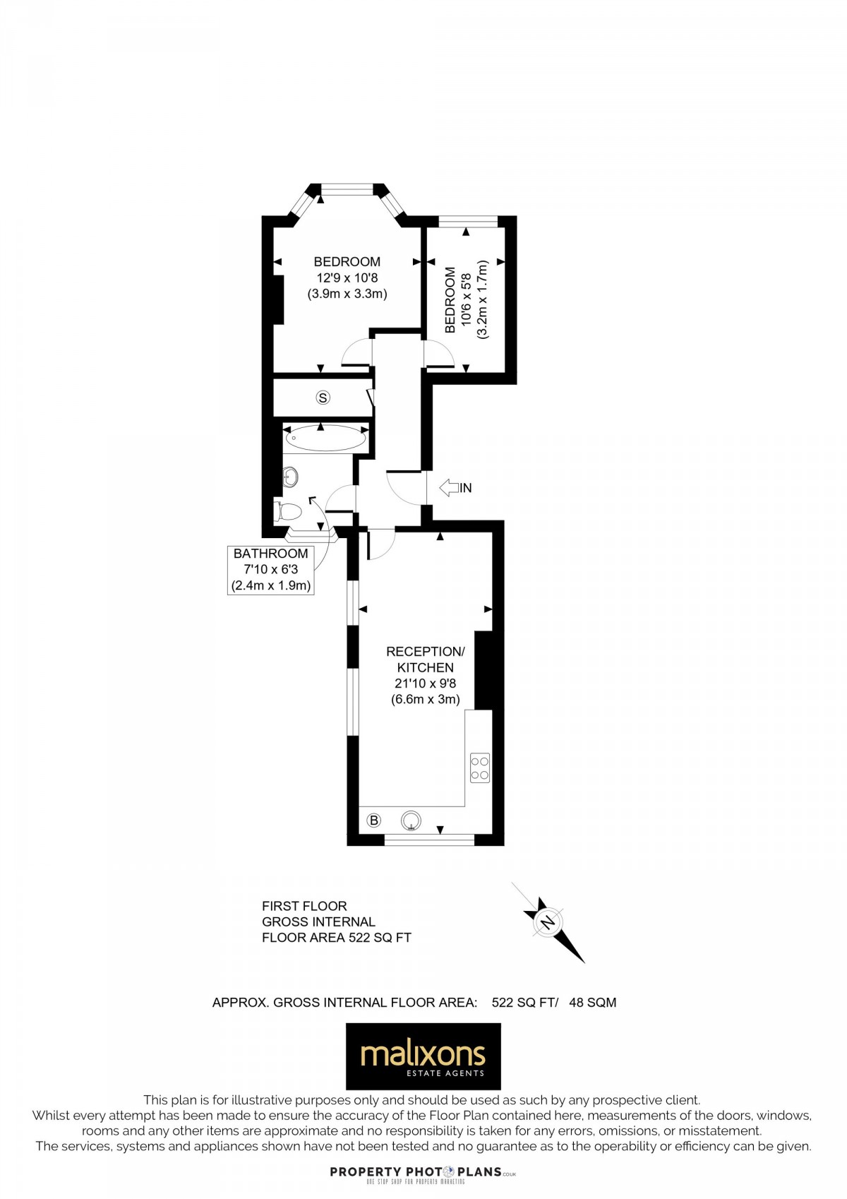Floorplan for 67 Gresham Road, London, SW9