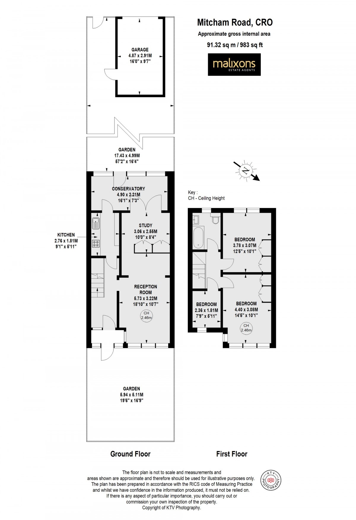 Floorplan for Mitcham Road, Croydon, CR0