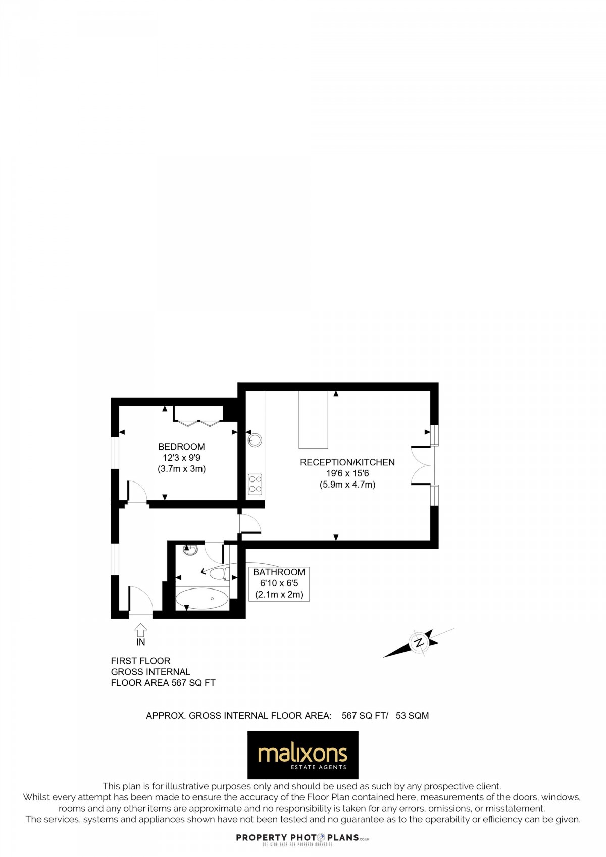 Floorplan for Leigham Court Road, London, SW16
