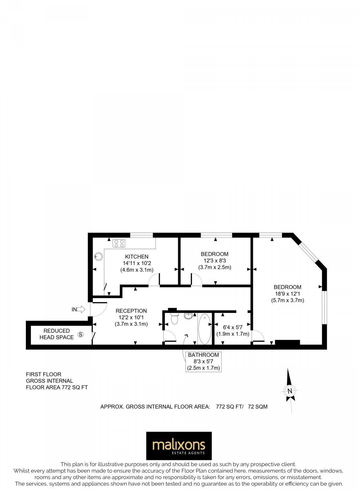 Floorplan for Upper Tooting Road, London, SW17