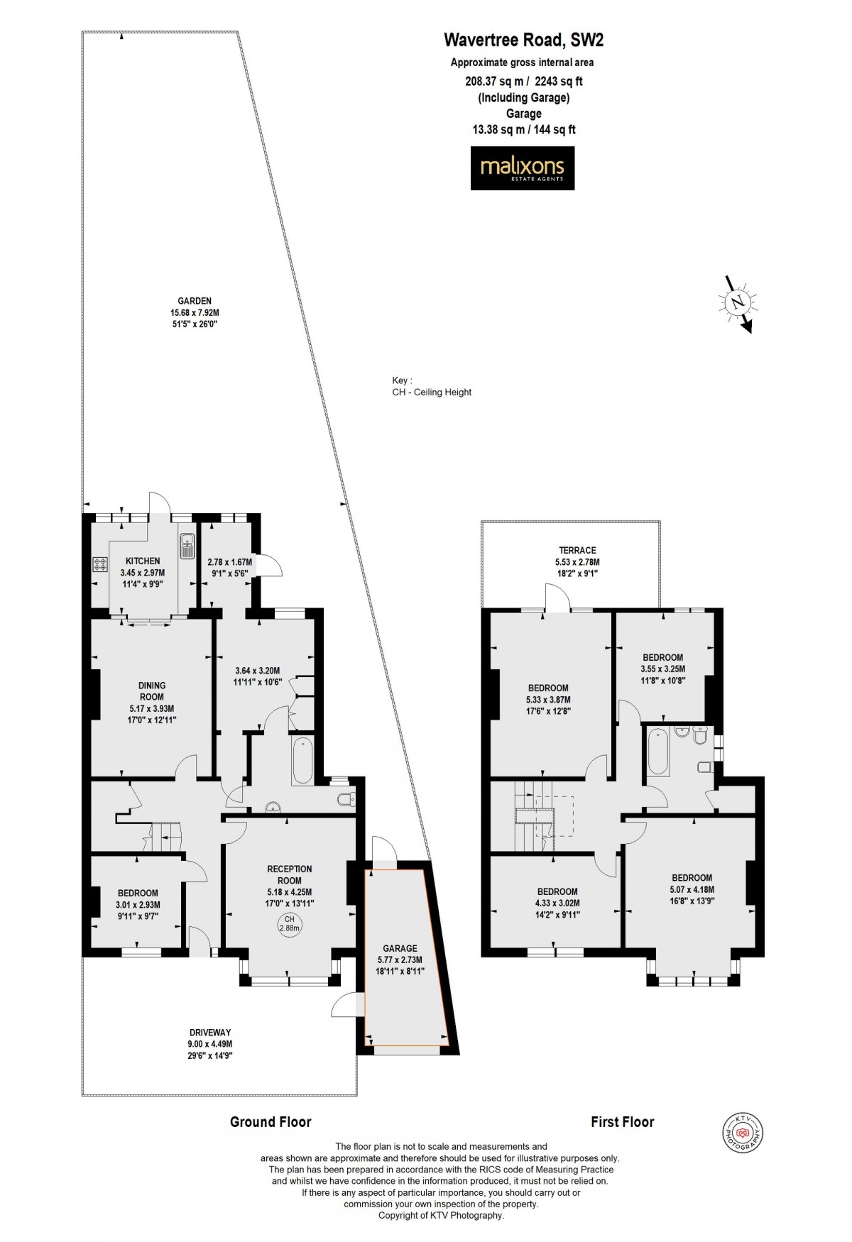 Floorplan for Wavertree Road, London, SW2