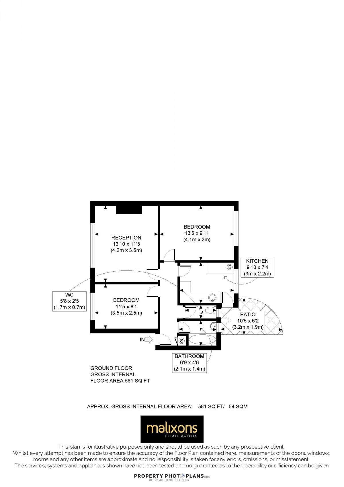 Floorplan for Balham High Road, Moira Court Balham High Road, SW17
