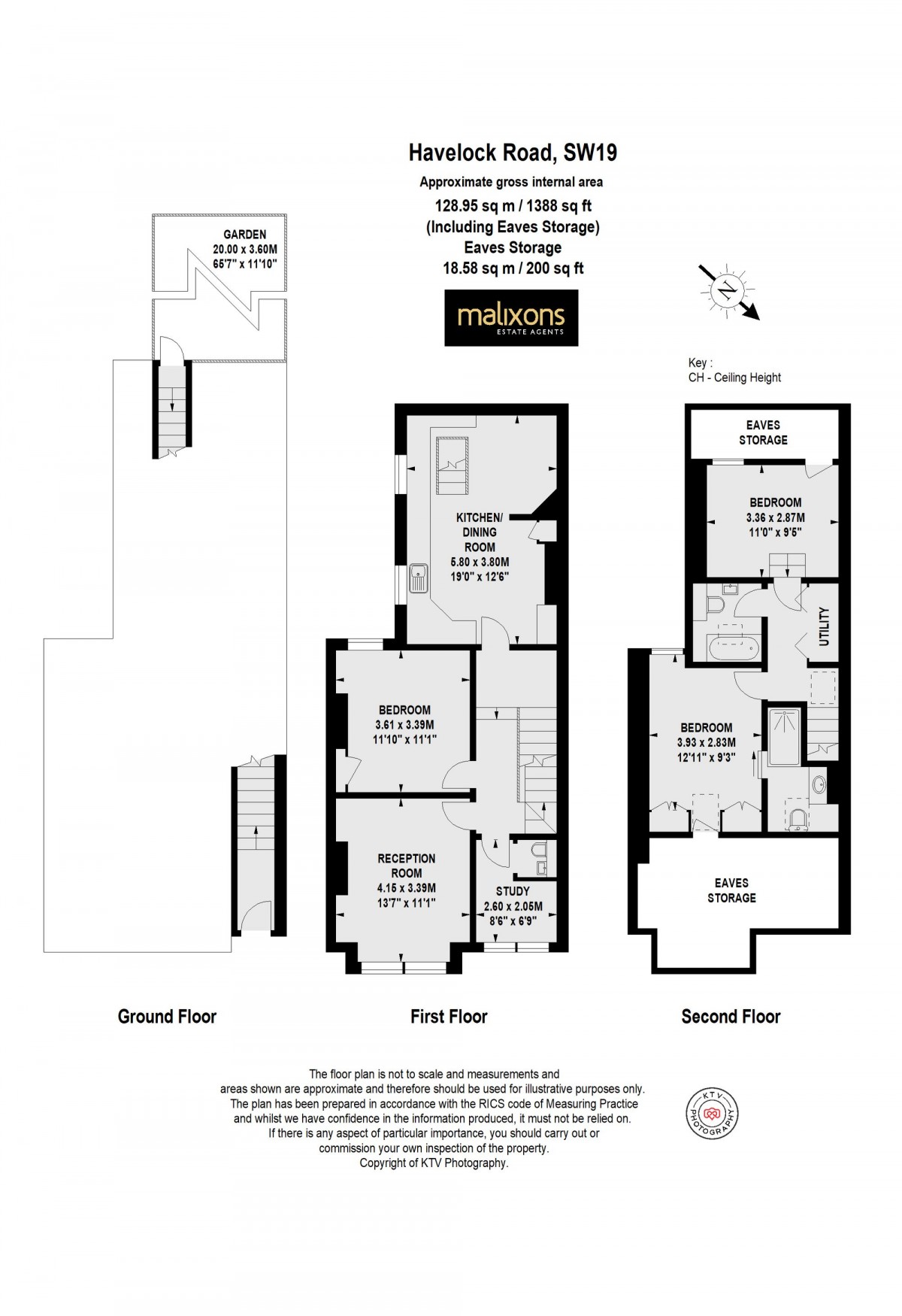 Floorplan for Havelock Road, London, SW19