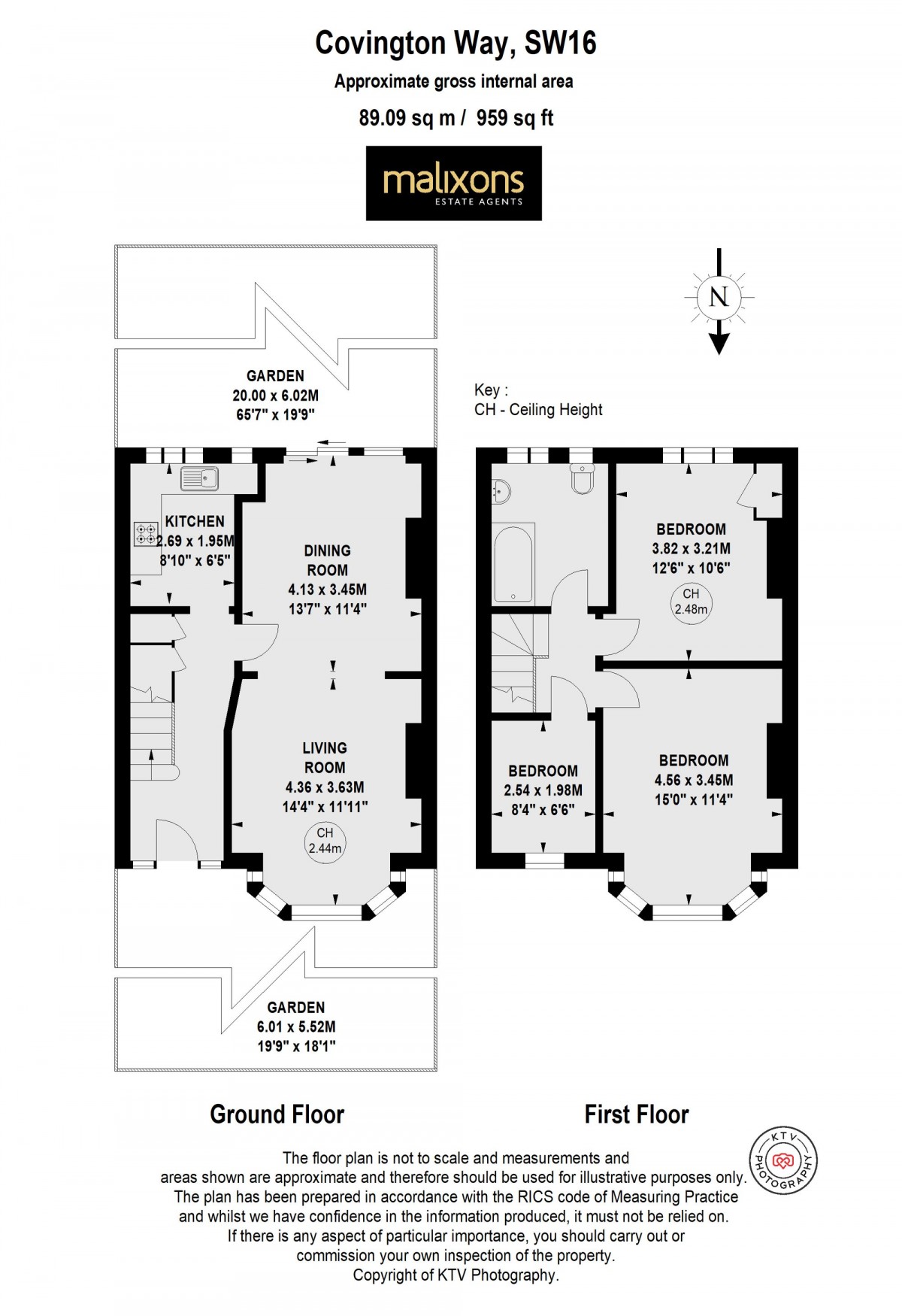 Floorplan for Covington Way, London, SW16